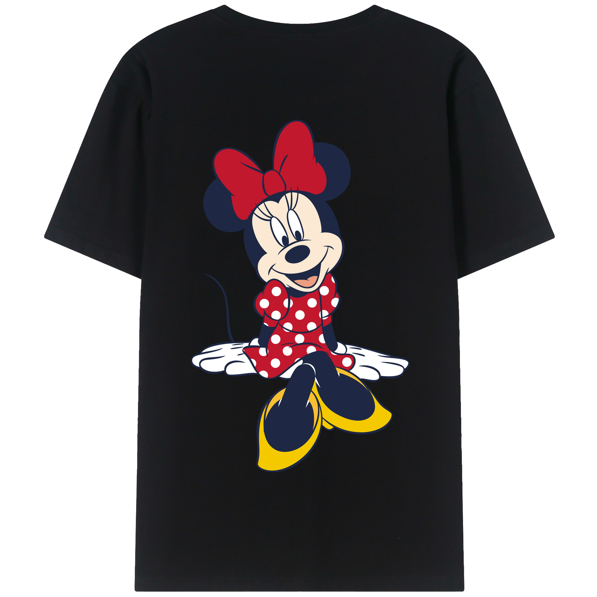 （画像用） ミッキーマウス Mickey Mouse 綿100％半袖Tシャツ（背面プリント）