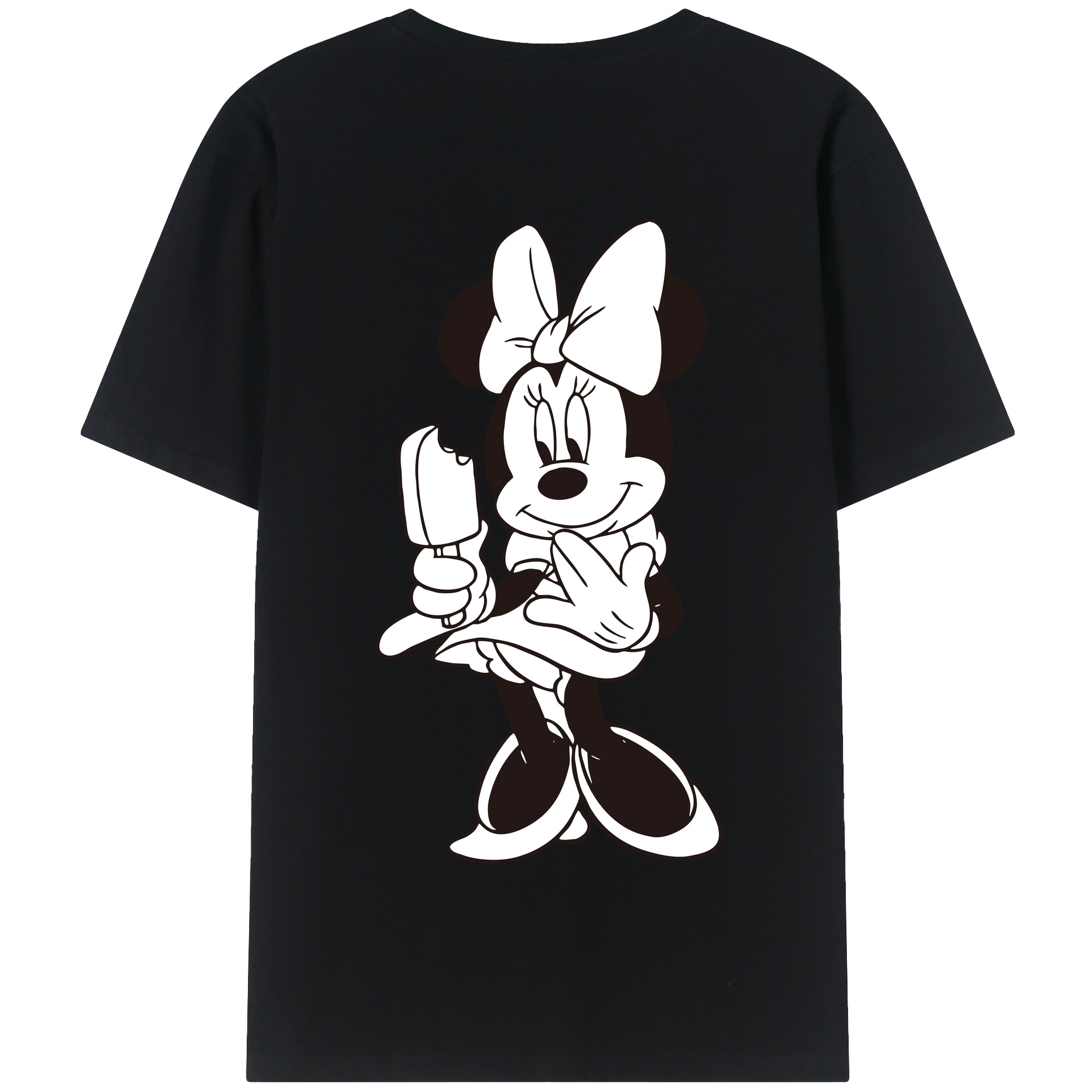 （画像用） ミッキーマウス Mickey Mouse 綿100％半袖Tシャツ（背面プリント）