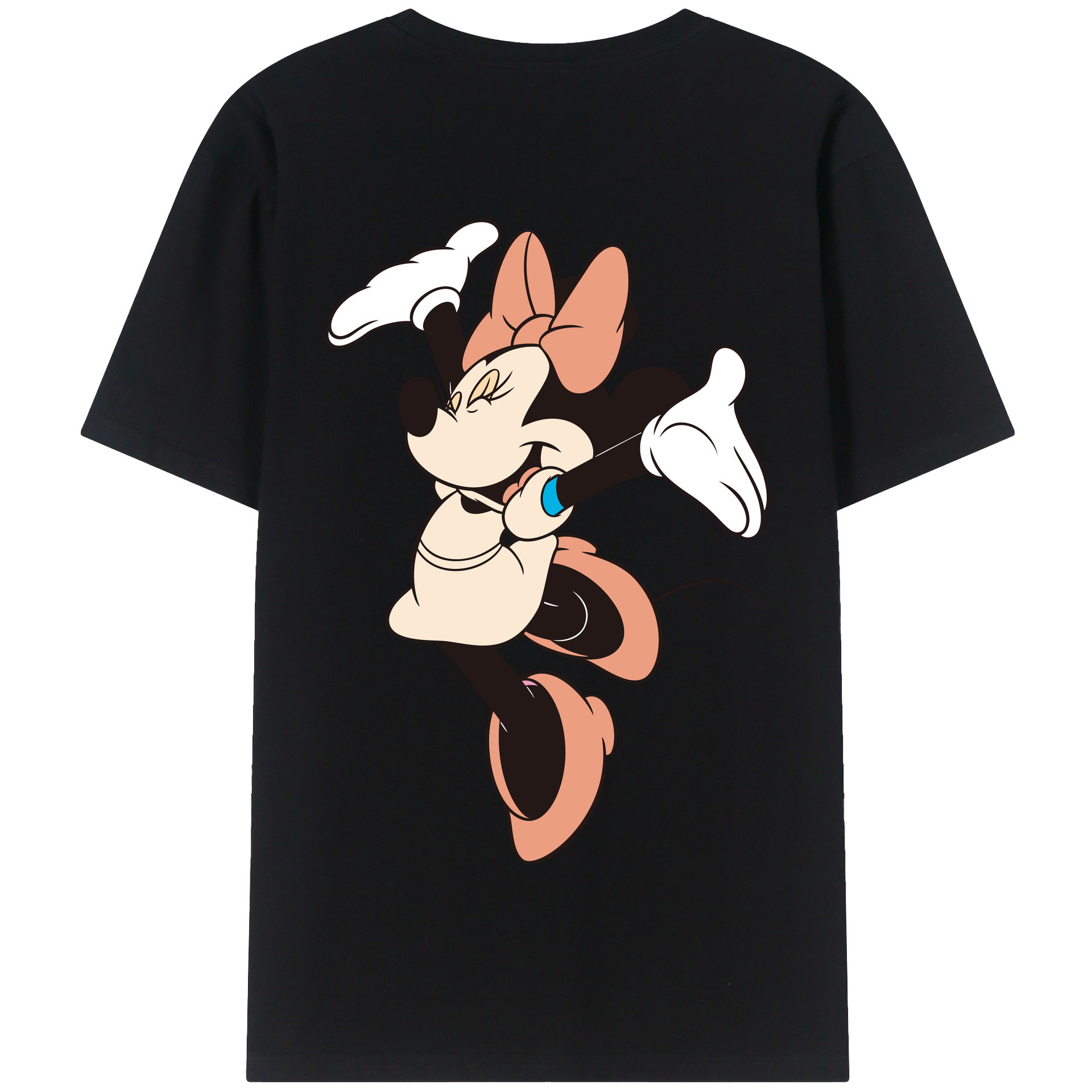 （画像用） ミッキーマウス Mickey Mouse 綿100％半袖Tシャツ（背面プリント）