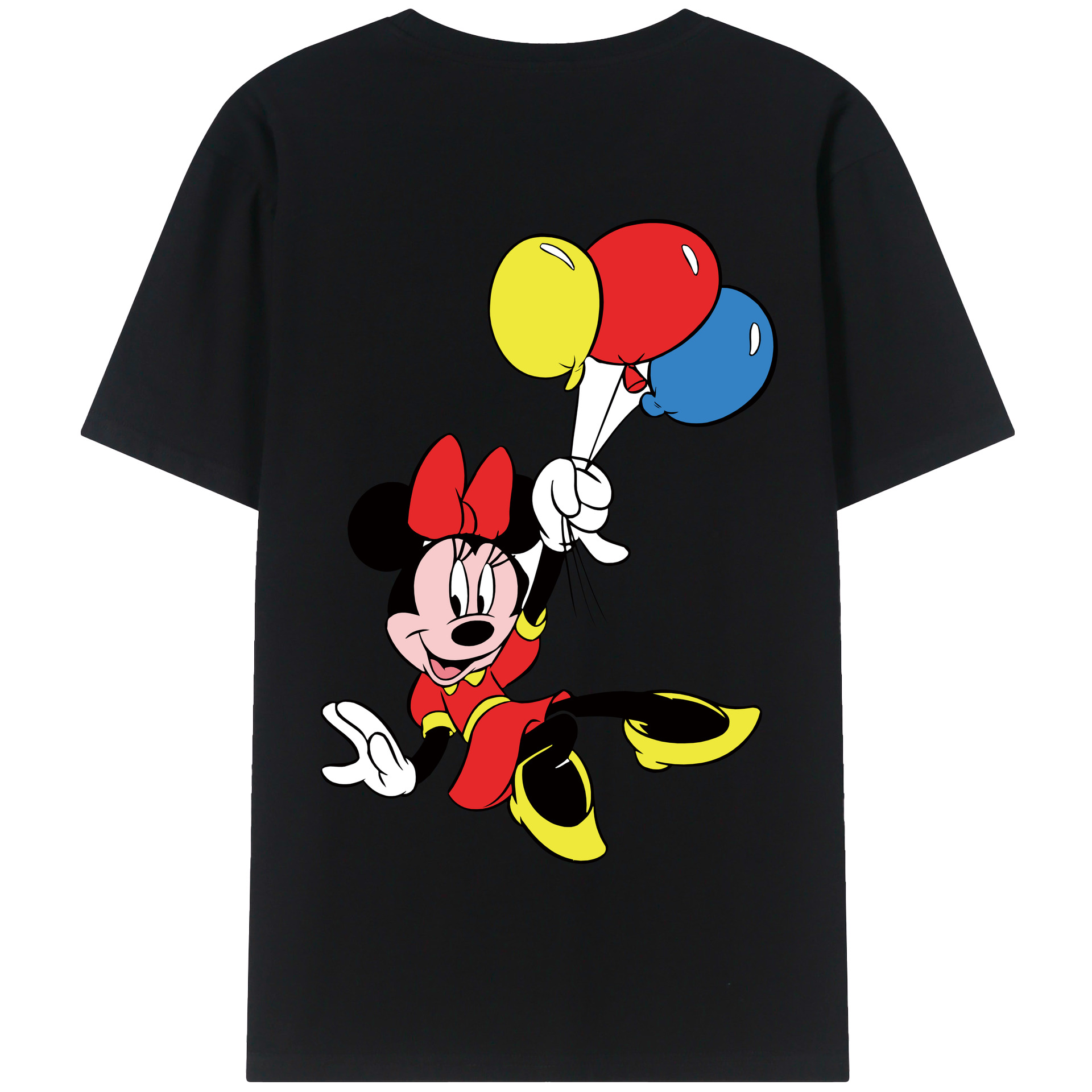（画像用） ミッキーマウス Mickey Mouse 綿100％半袖Tシャツ（背面プリント）