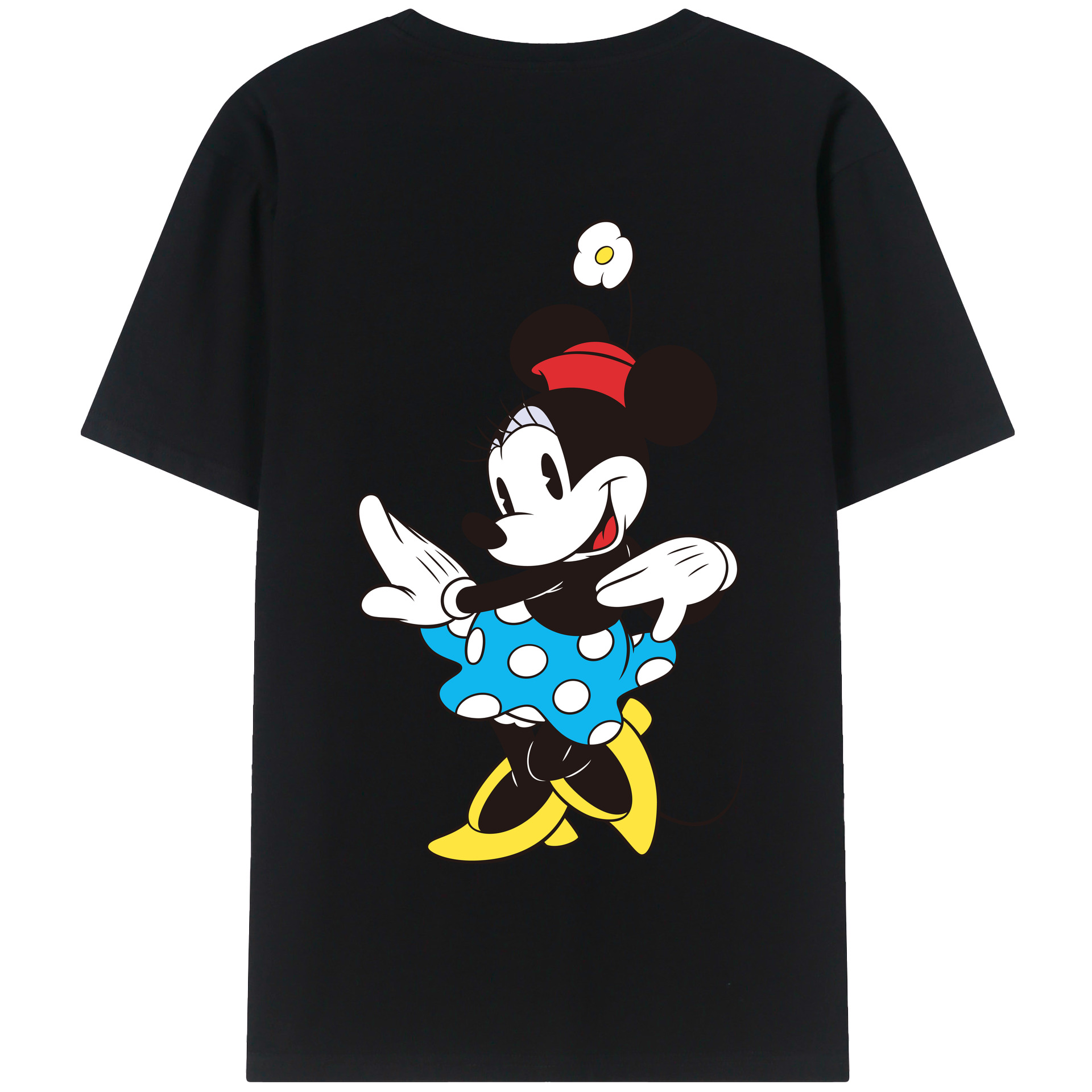 （画像用） ミッキーマウス Mickey Mouse 綿100％半袖Tシャツ（背面プリント）