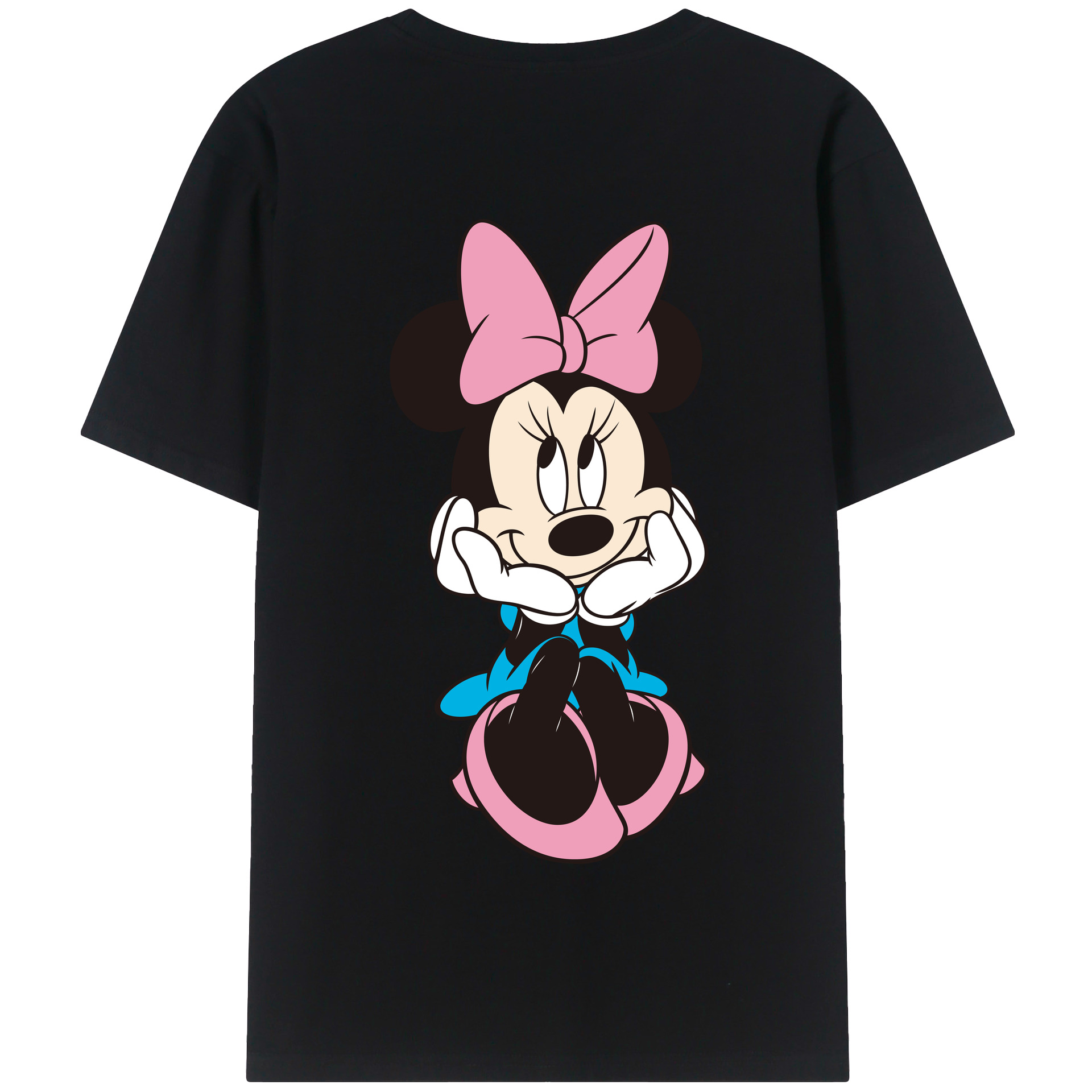 （画像用） ミッキーマウス Mickey Mouse 綿100％半袖Tシャツ（背面プリント）