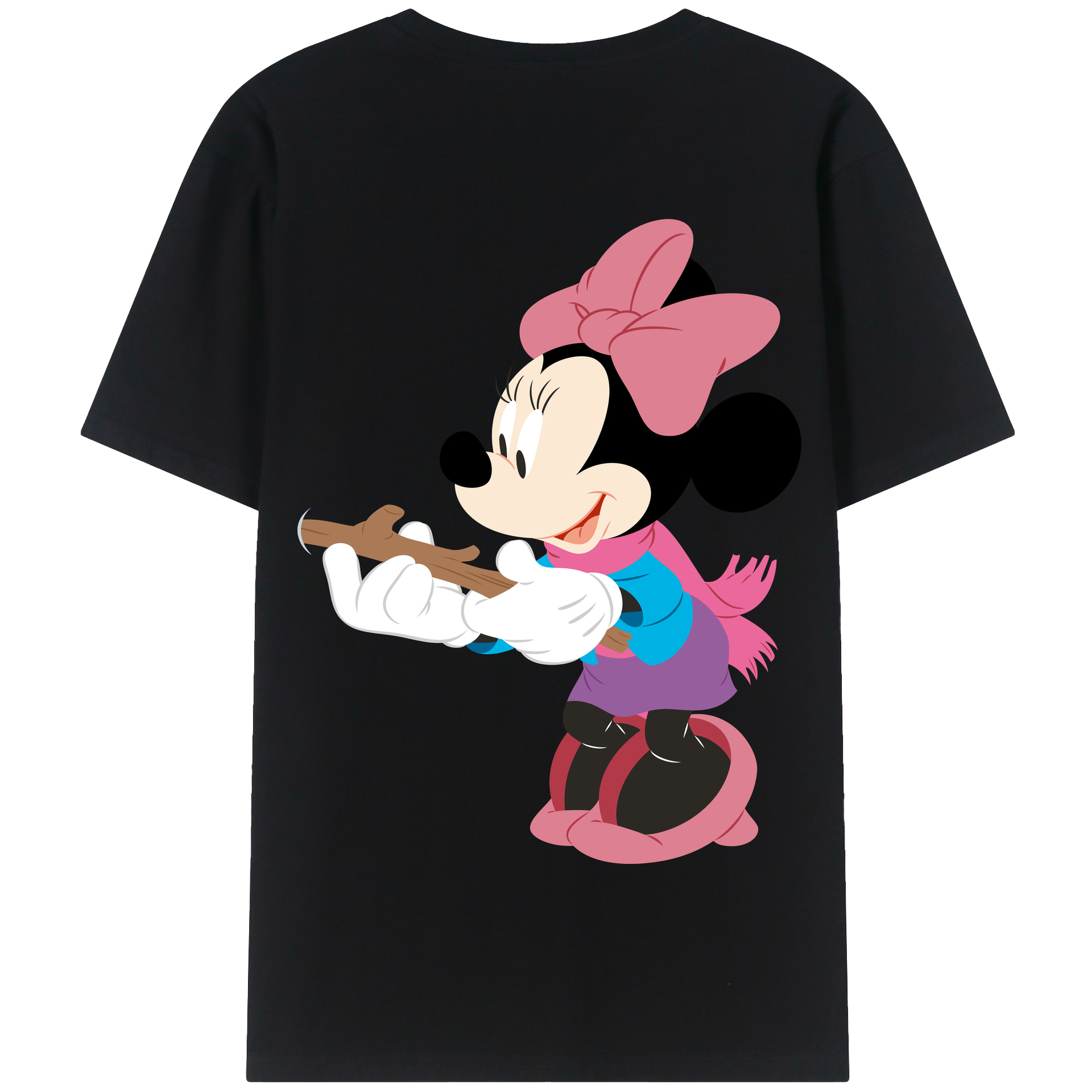 （画像用） ミッキーマウス Mickey Mouse 綿100％半袖Tシャツ（背面プリント）