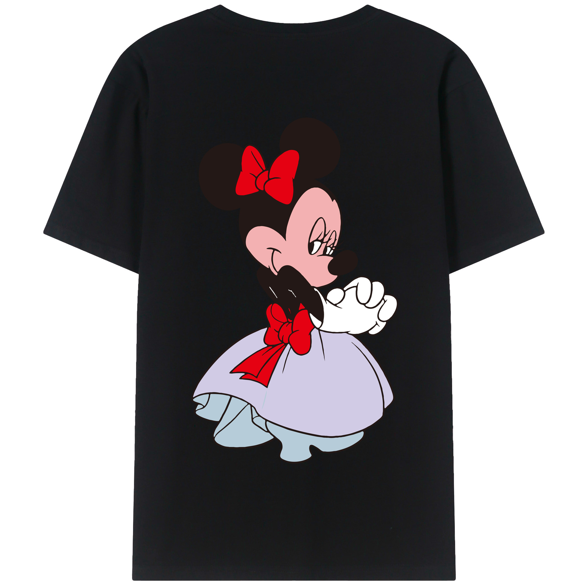 （画像用） ミッキーマウス Mickey Mouse 綿100％半袖Tシャツ（背面プリント）