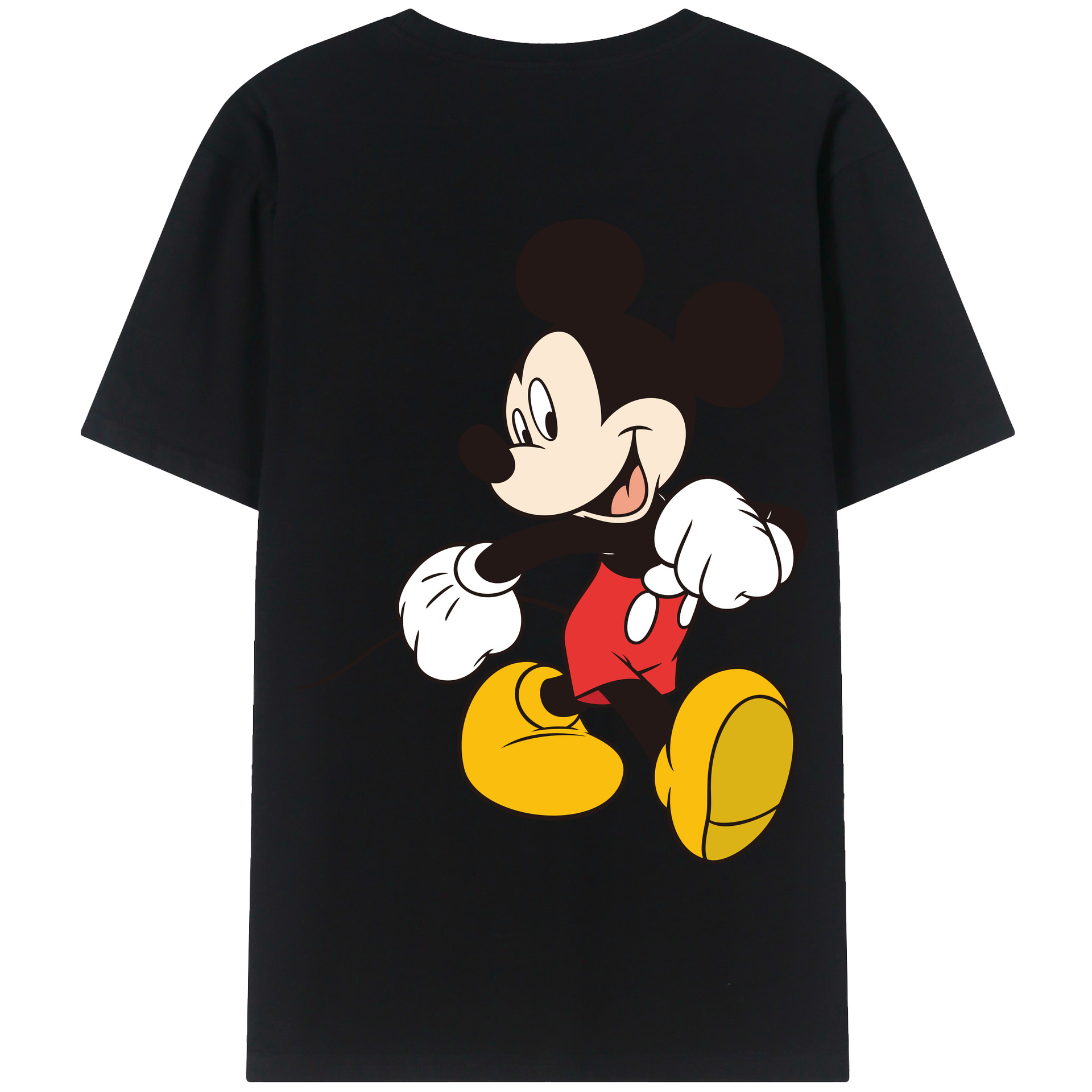 （画像用） ミッキーマウス Mickey Mouse 綿100％半袖Tシャツ（背面プリント）