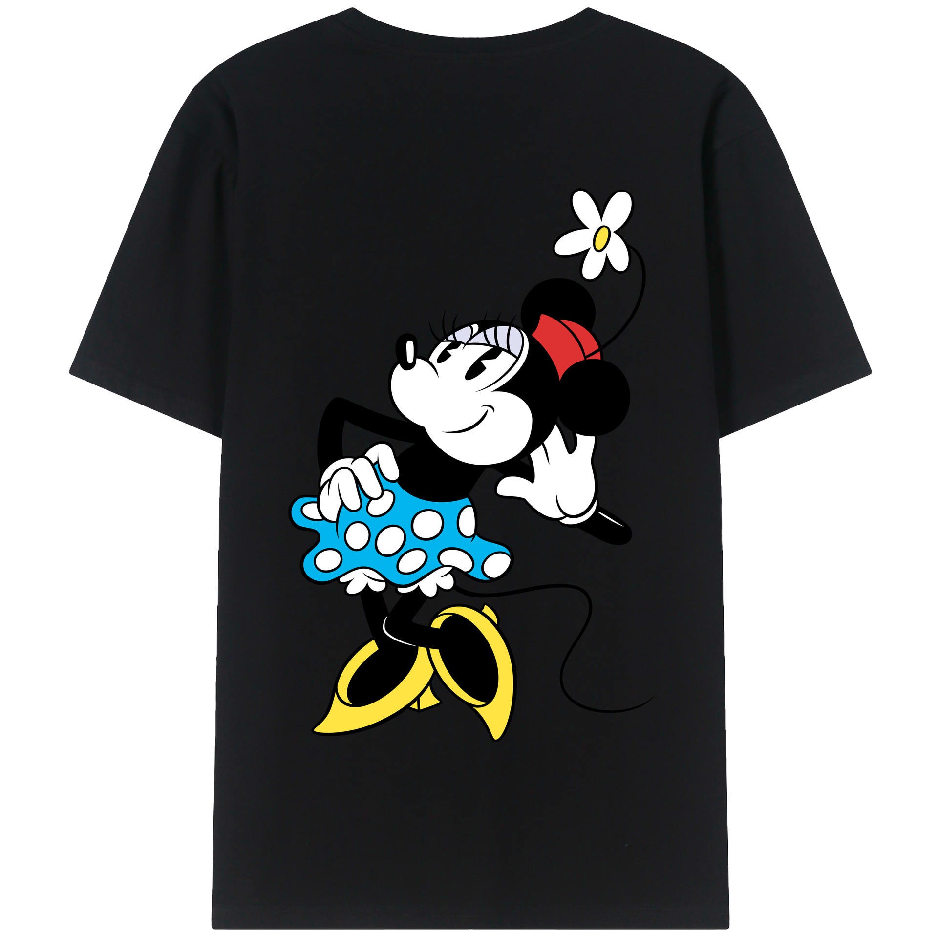 （画像用） ミッキーマウス Mickey Mouse 綿100％半袖Tシャツ（背面プリント）