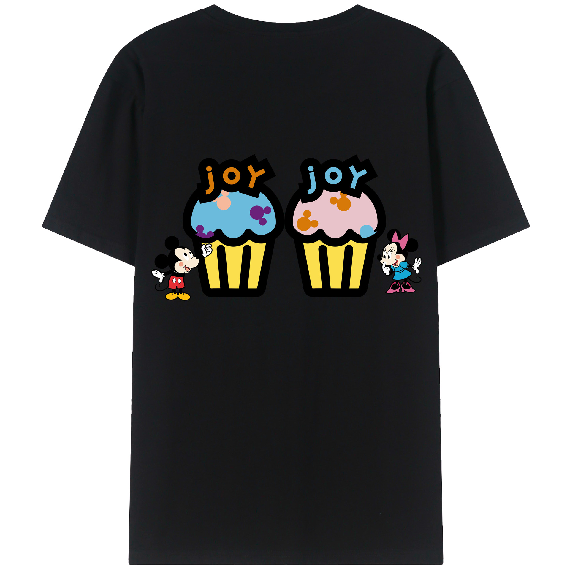 （画像用） ミッキーマウス Mickey Mouse 綿100％半袖Tシャツ（背面プリント）