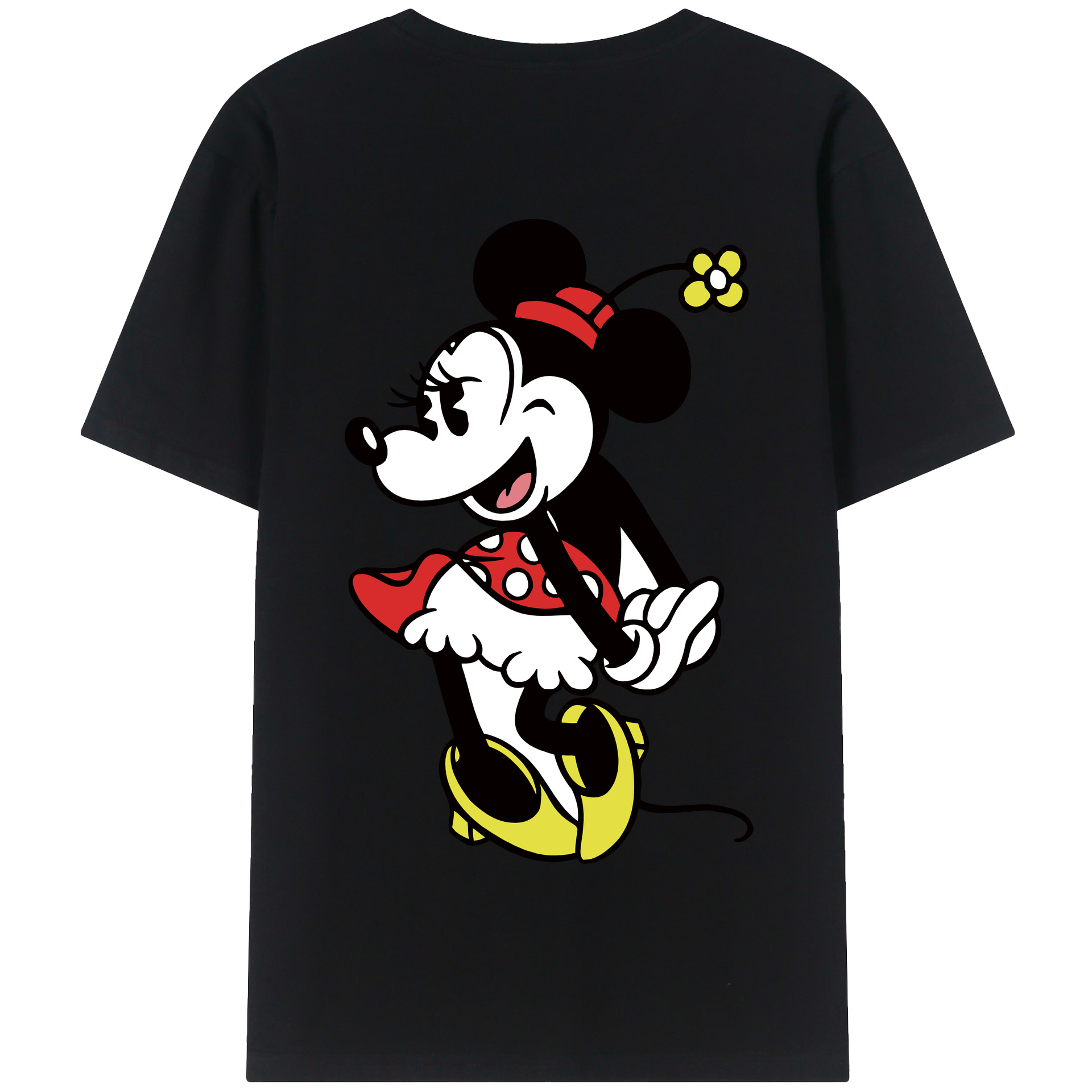 （画像用） ミッキーマウス Mickey Mouse 綿100％半袖Tシャツ（背面プリント）