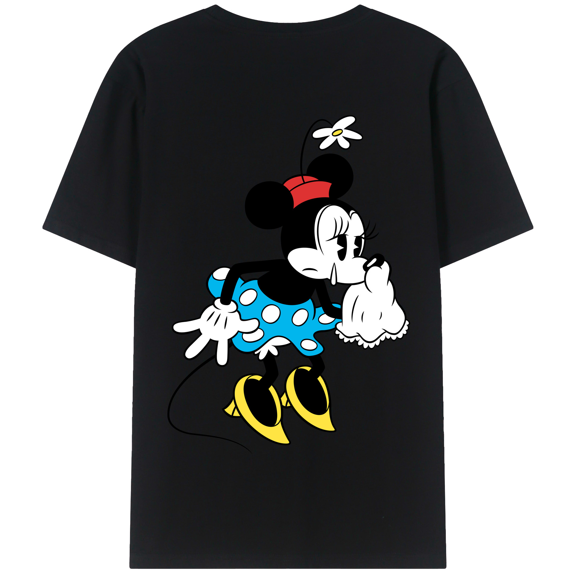 （画像用） ミッキーマウス Mickey Mouse 綿100％半袖Tシャツ（背面プリント）