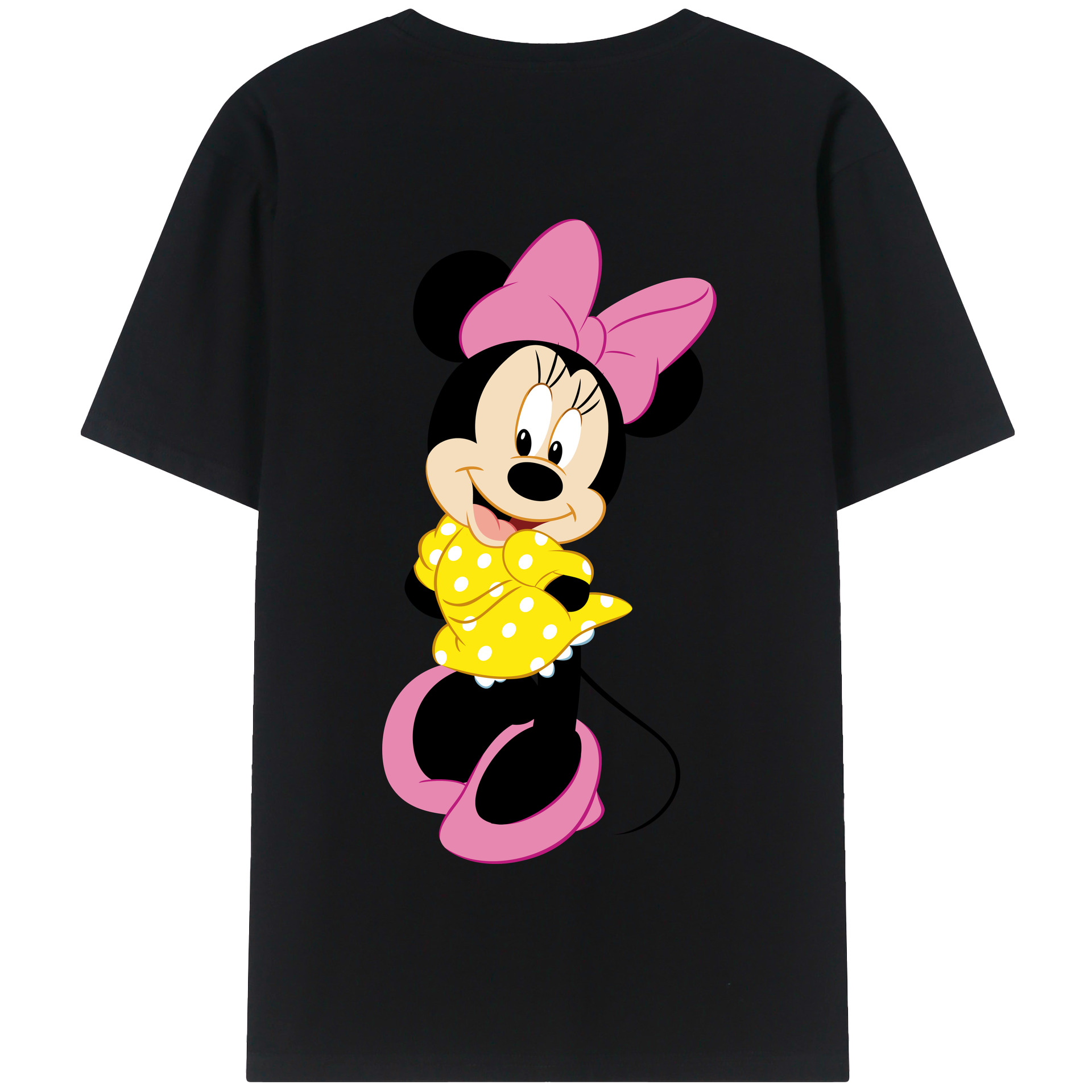 （画像用） ミッキーマウス Mickey Mouse 綿100％半袖Tシャツ（背面プリント）