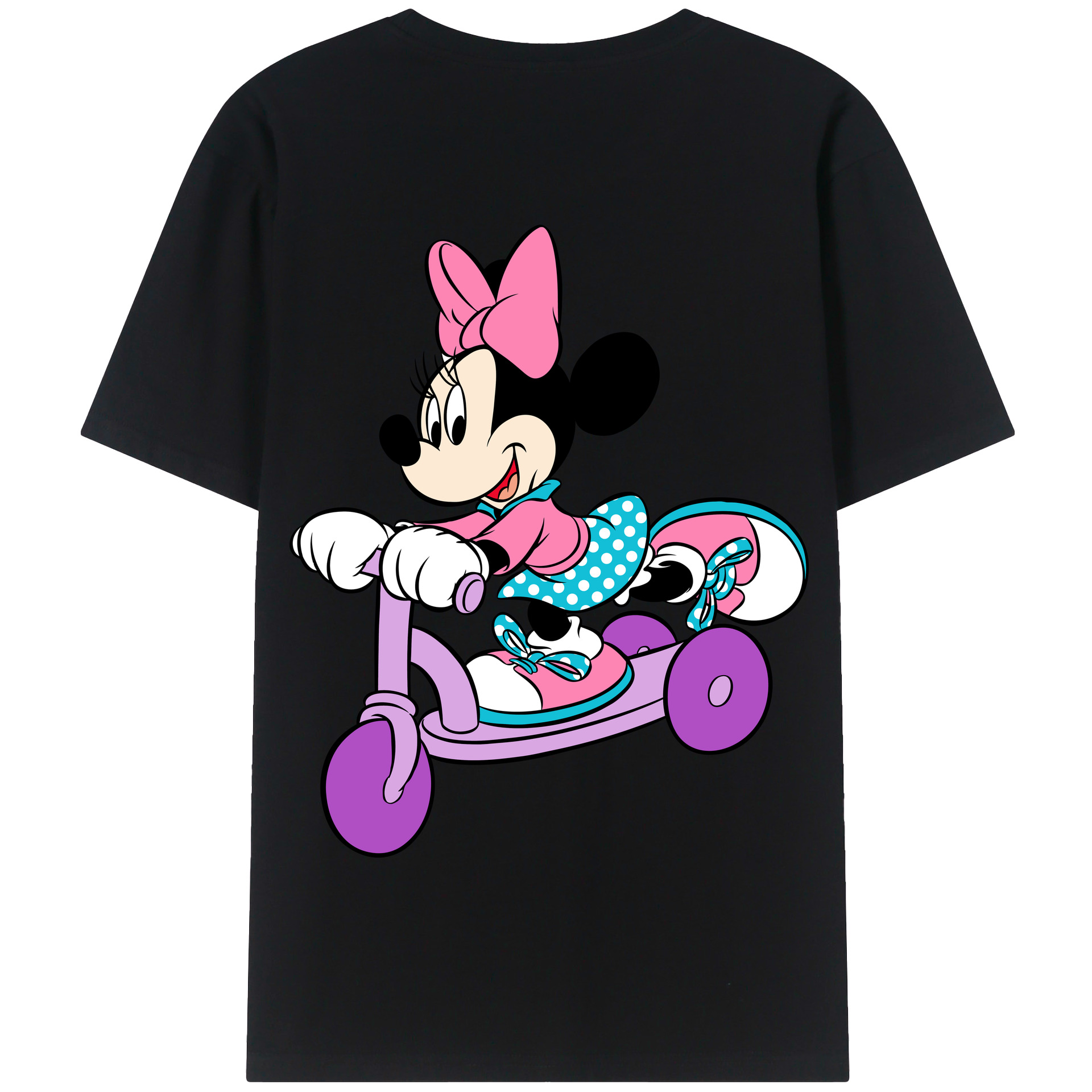 （画像用） ミッキーマウス Mickey Mouse 綿100％半袖Tシャツ（背面プリント）