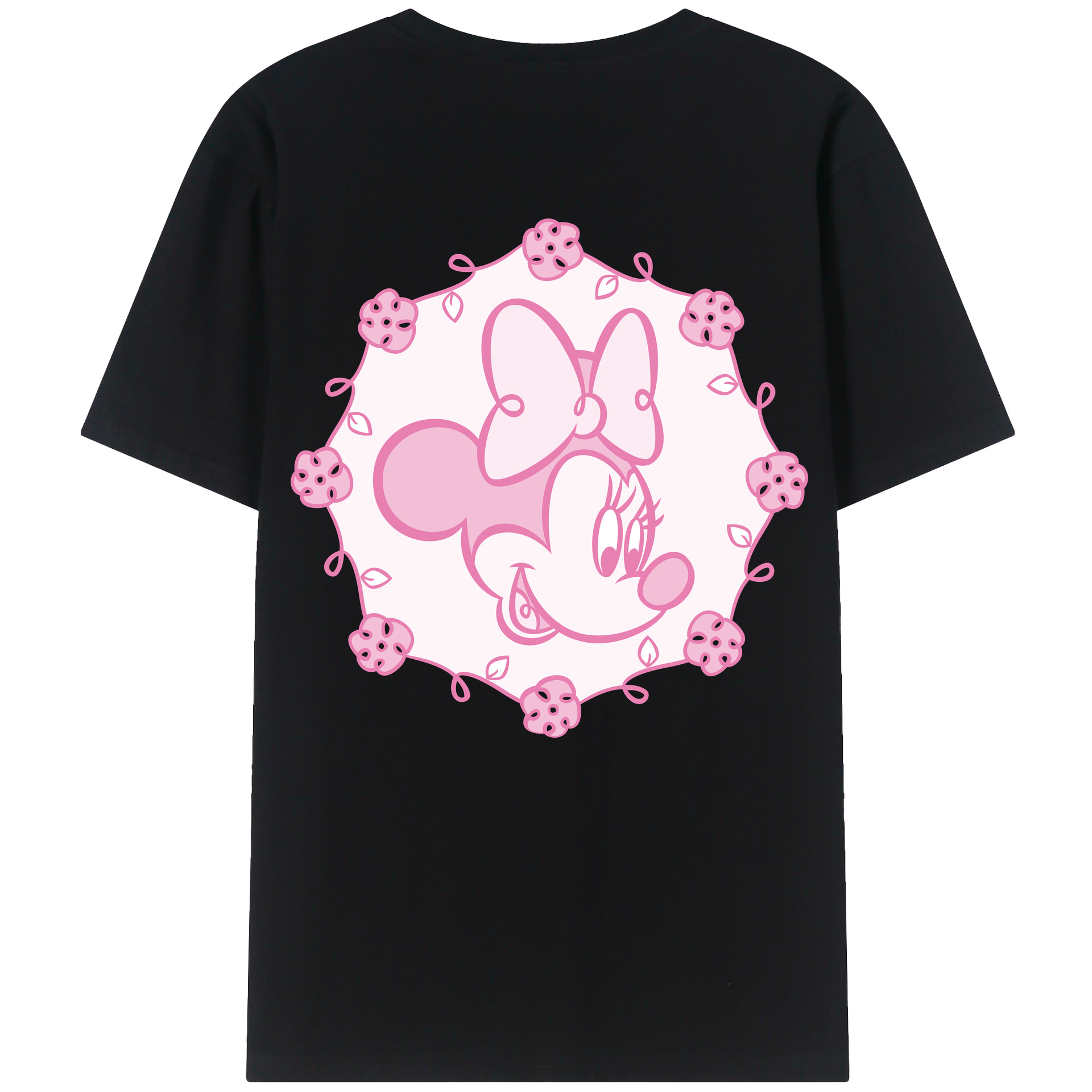 （画像用） ミッキーマウス Mickey Mouse 綿100％半袖Tシャツ（背面プリント）