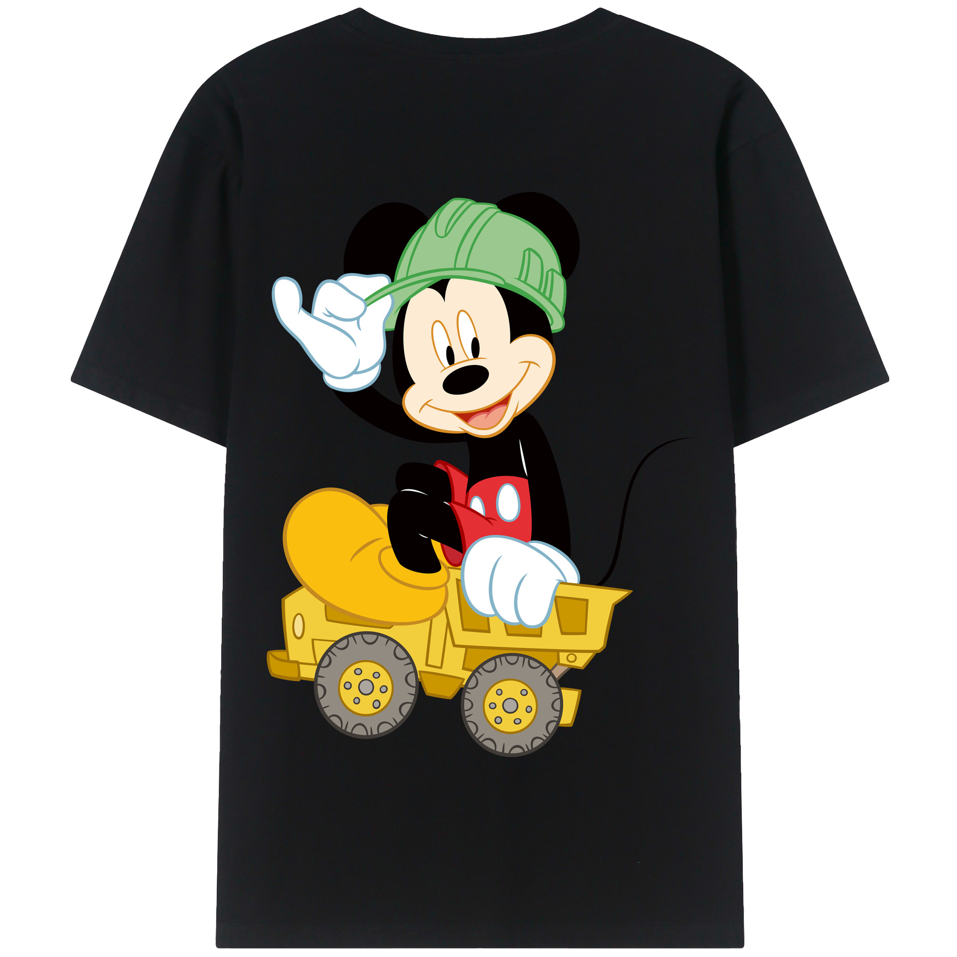 （画像用） ミッキーマウス Mickey Mouse 綿100％半袖Tシャツ（背面プリント）