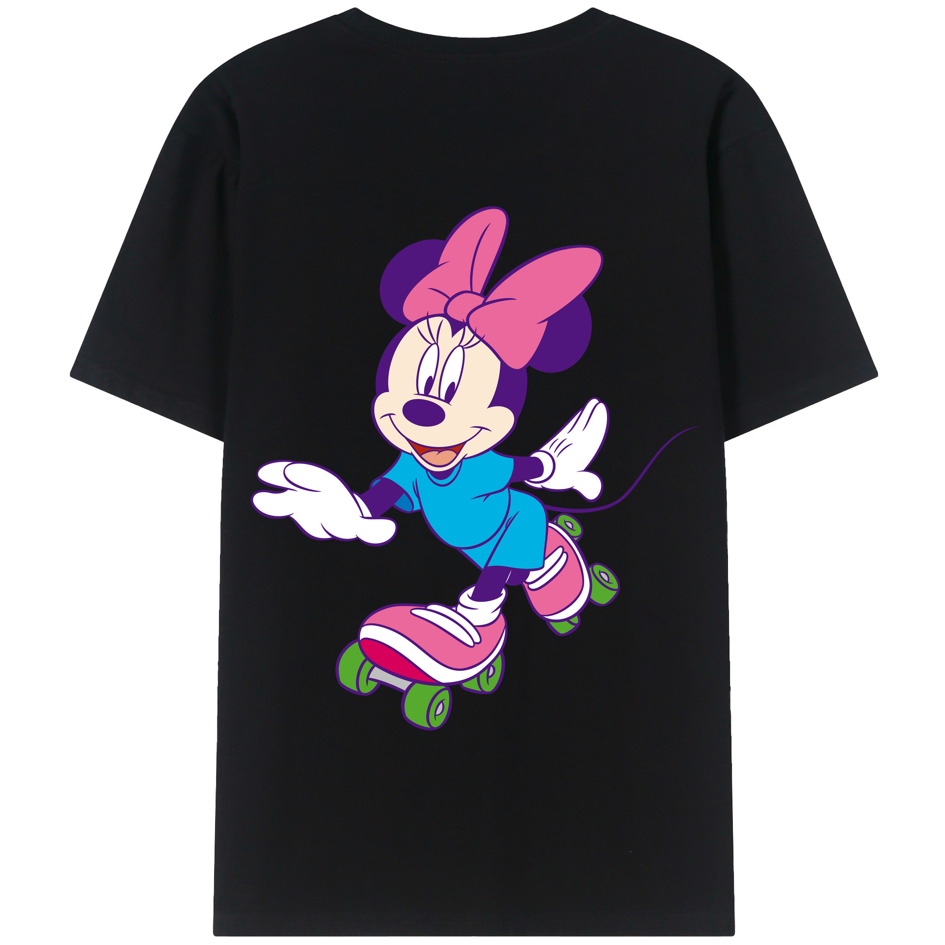 （画像用） ミッキーマウス Mickey Mouse 綿100％半袖Tシャツ（背面プリント）