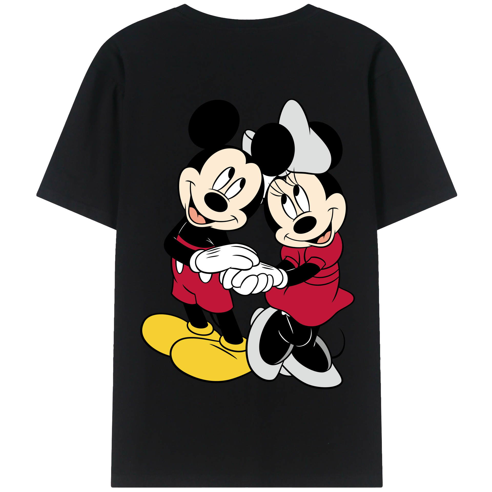 （画像用） ミッキーマウス Mickey Mouse 綿100％半袖Tシャツ（背面プリント）