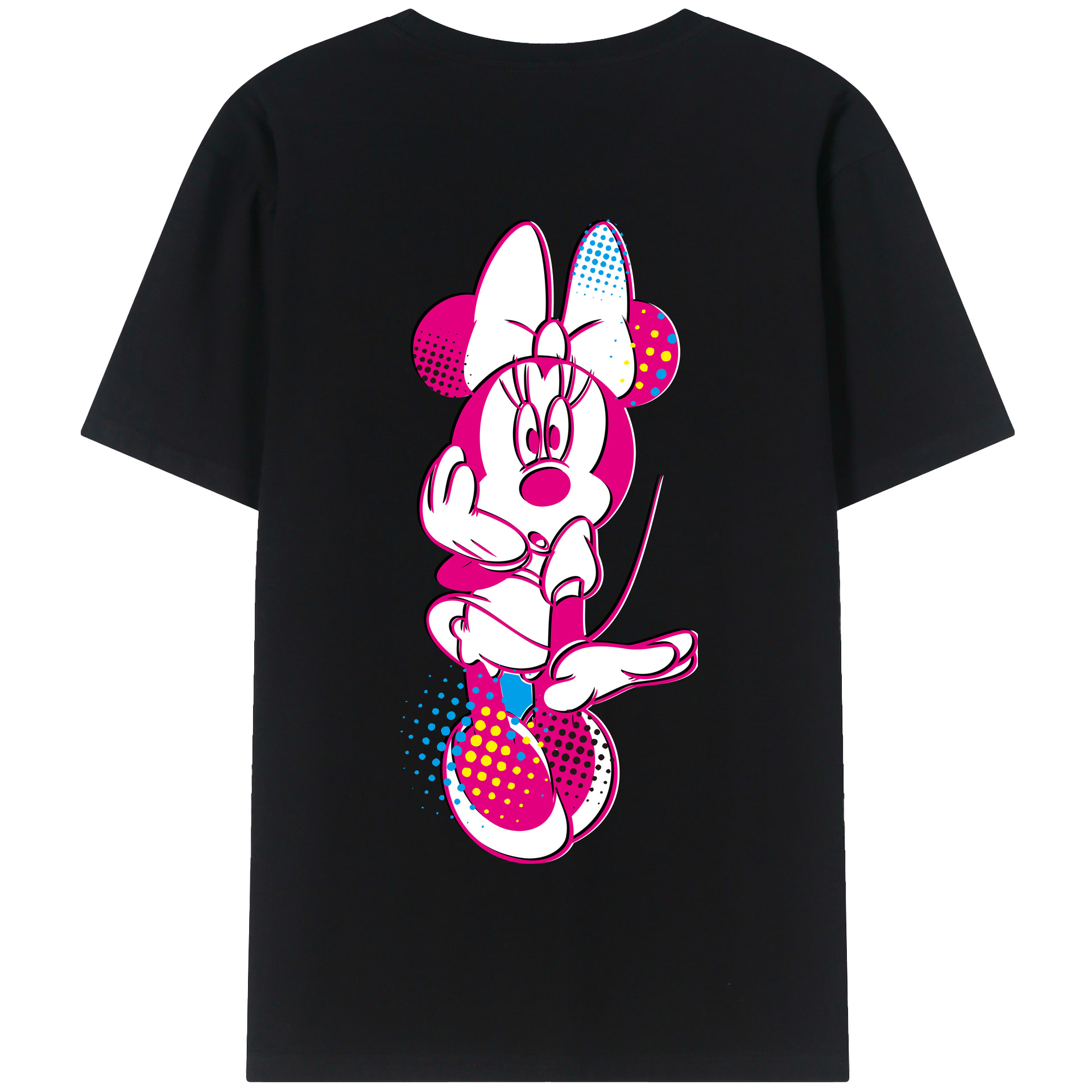 （画像用） ミッキーマウス Mickey Mouse 綿100％半袖Tシャツ（背面プリント）