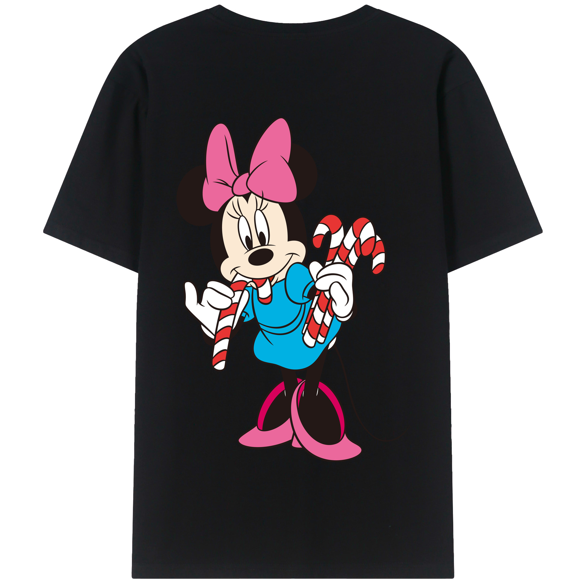 （画像用） ミッキーマウス Mickey Mouse 綿100％半袖Tシャツ（背面プリント）