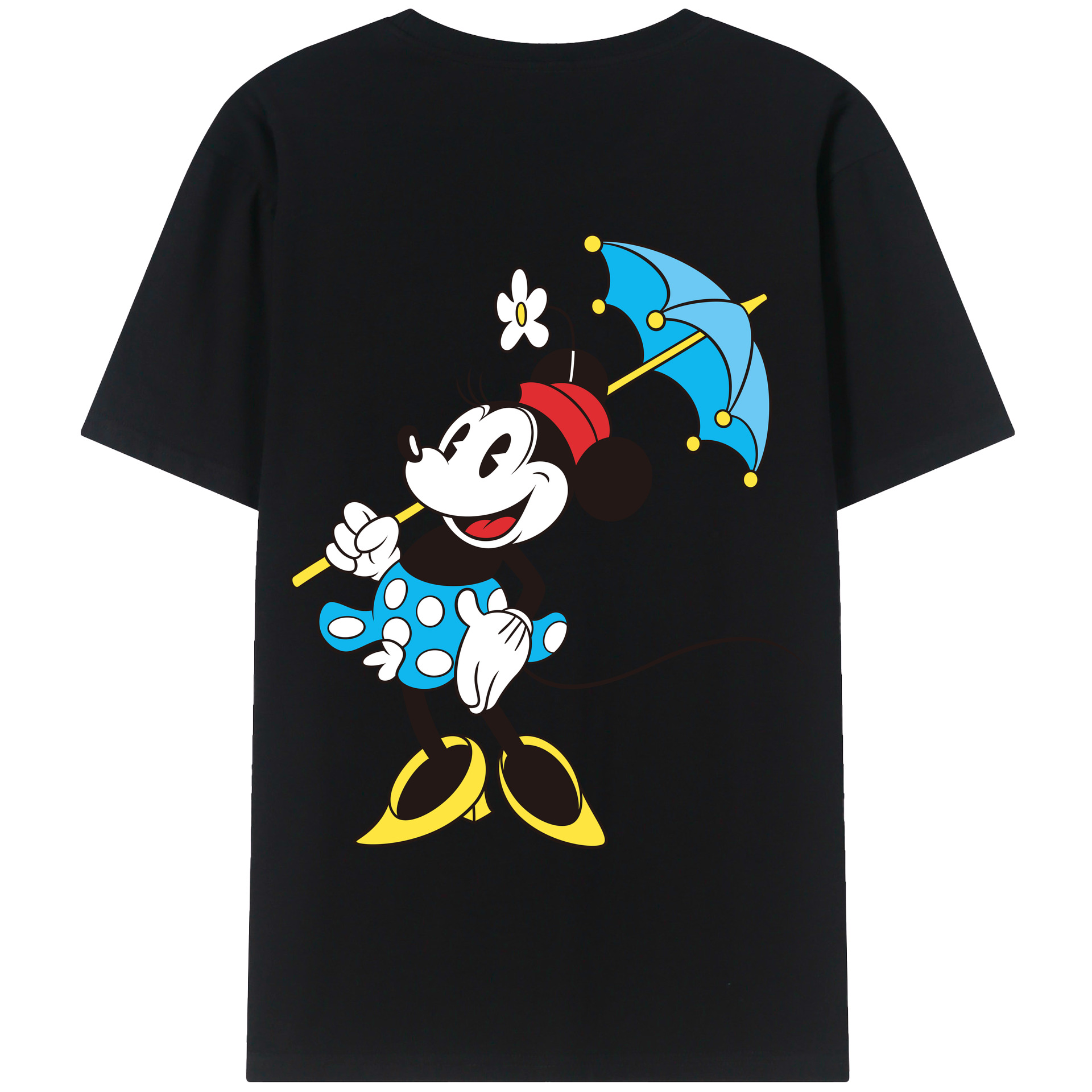 （画像用） ミッキーマウス Mickey Mouse 綿100％半袖Tシャツ（背面プリント）