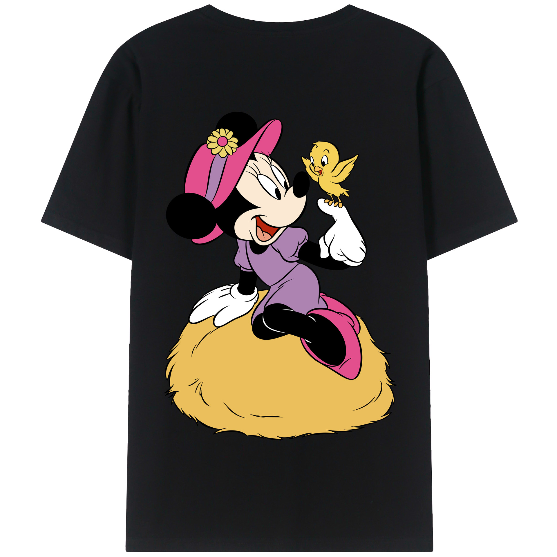（画像用） ミッキーマウス Mickey Mouse 綿100％半袖Tシャツ（背面プリント）