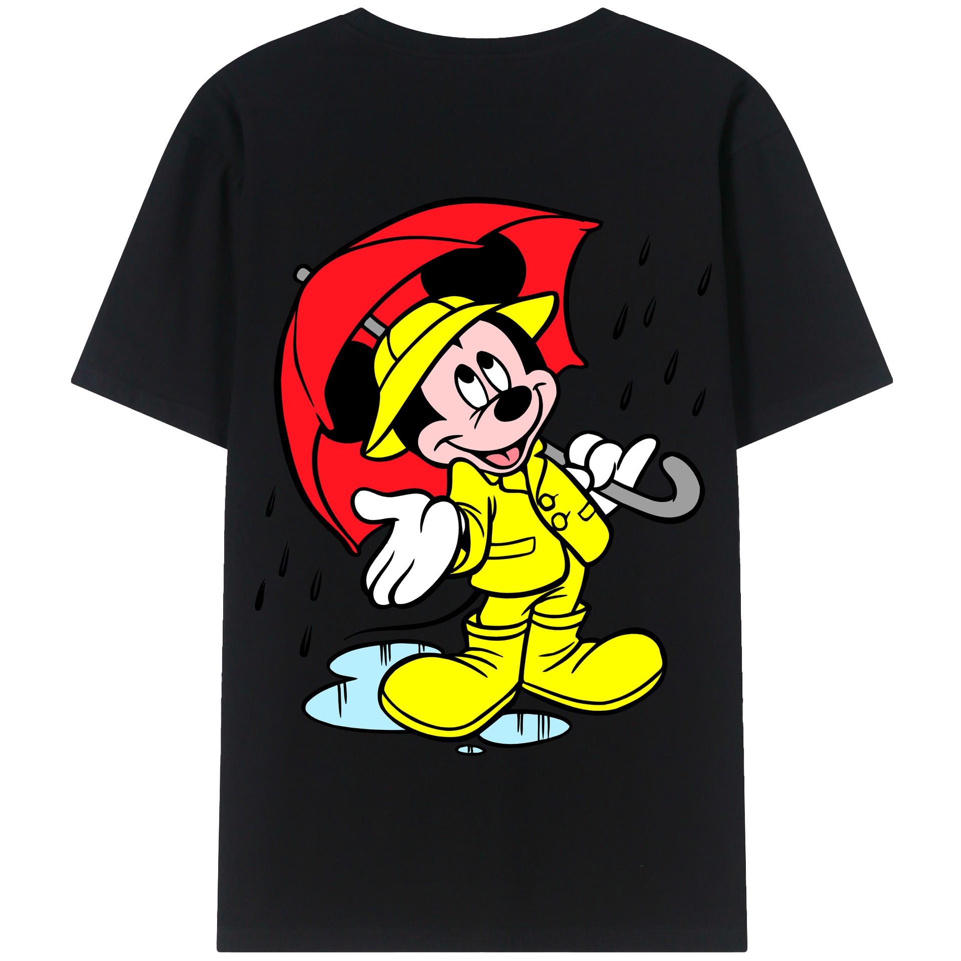 （画像用） ミッキーマウス Mickey Mouse 綿100％半袖Tシャツ（背面プリント）