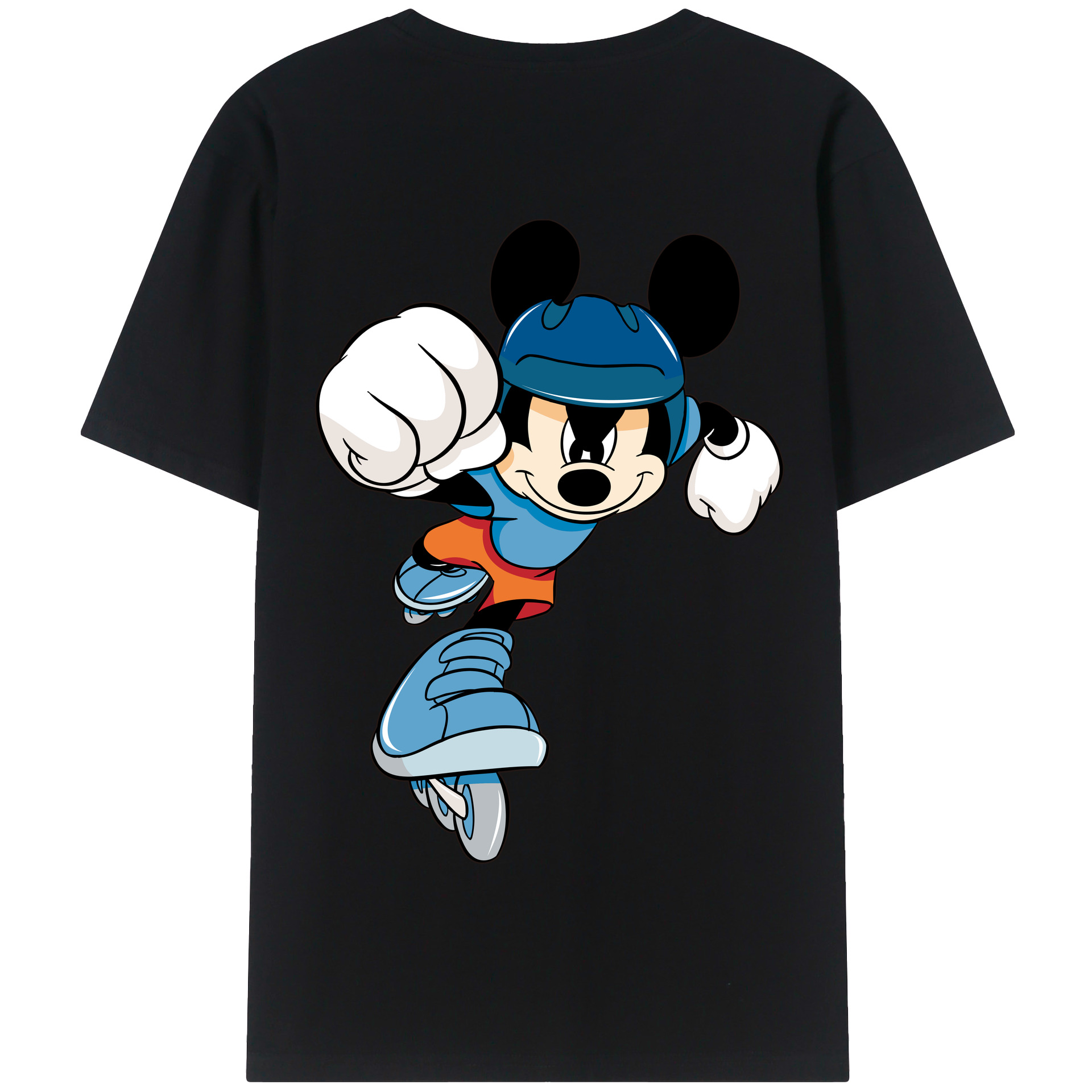 （画像用） ミッキーマウス Mickey Mouse 綿100％半袖Tシャツ（背面プリント）
