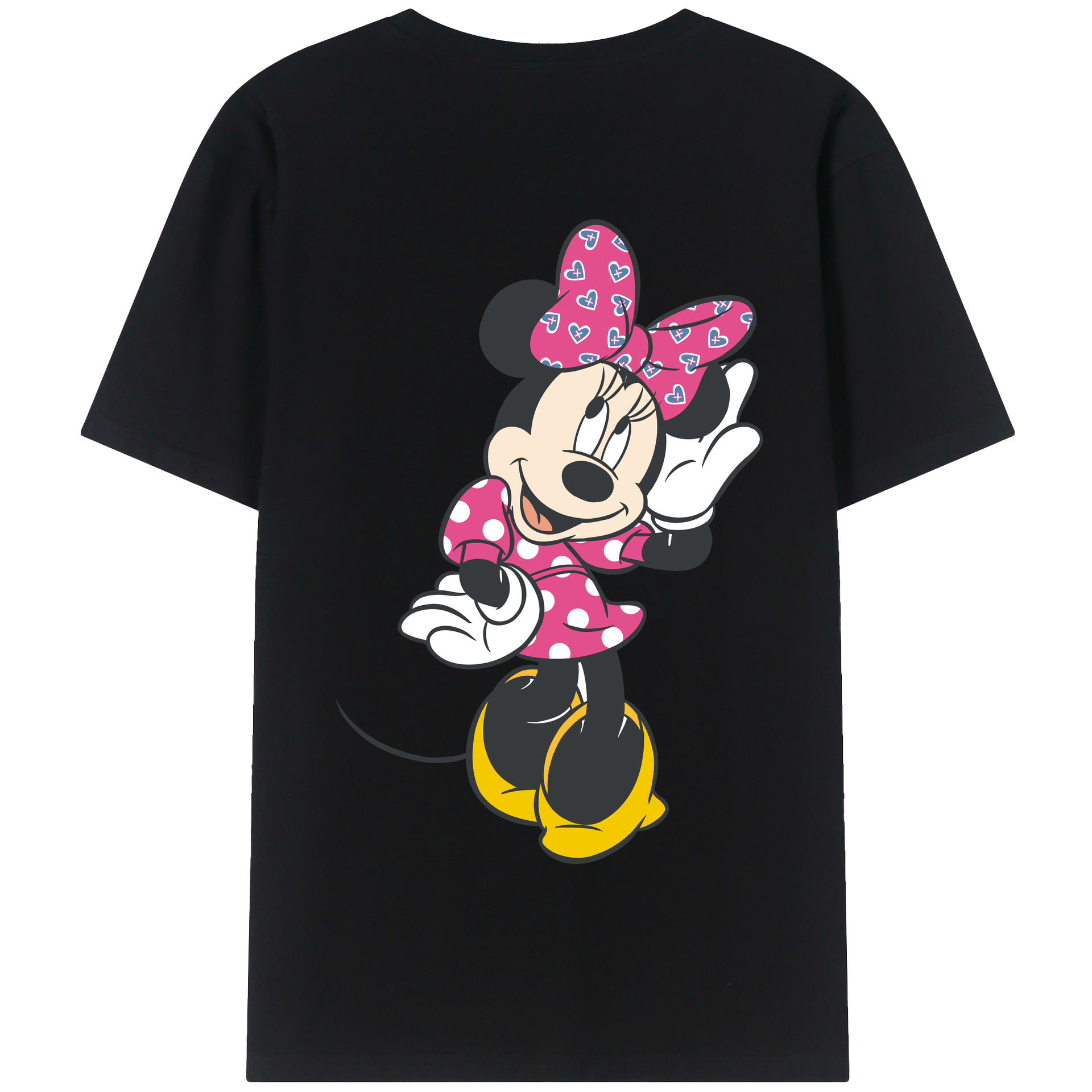 （画像用） ミッキーマウス Mickey Mouse 綿100％半袖Tシャツ（背面プリント）