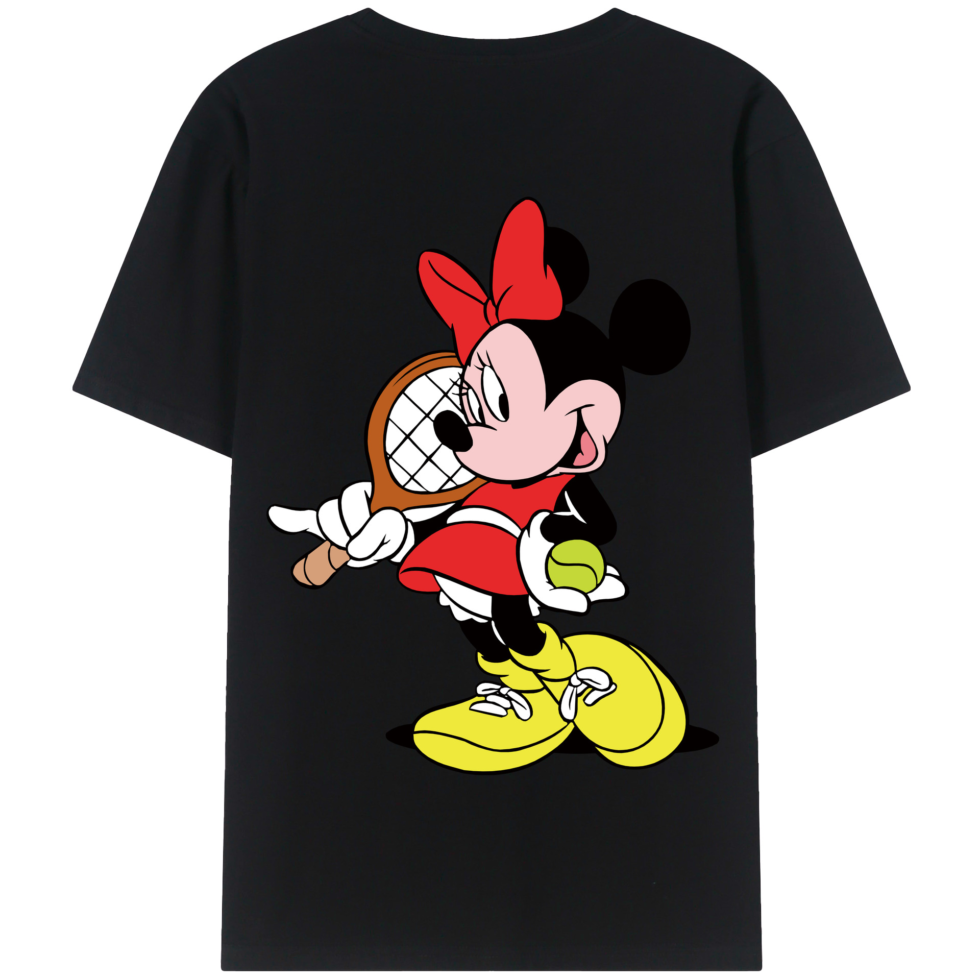 （画像用） ミッキーマウス Mickey Mouse 綿100％半袖Tシャツ（背面プリント）