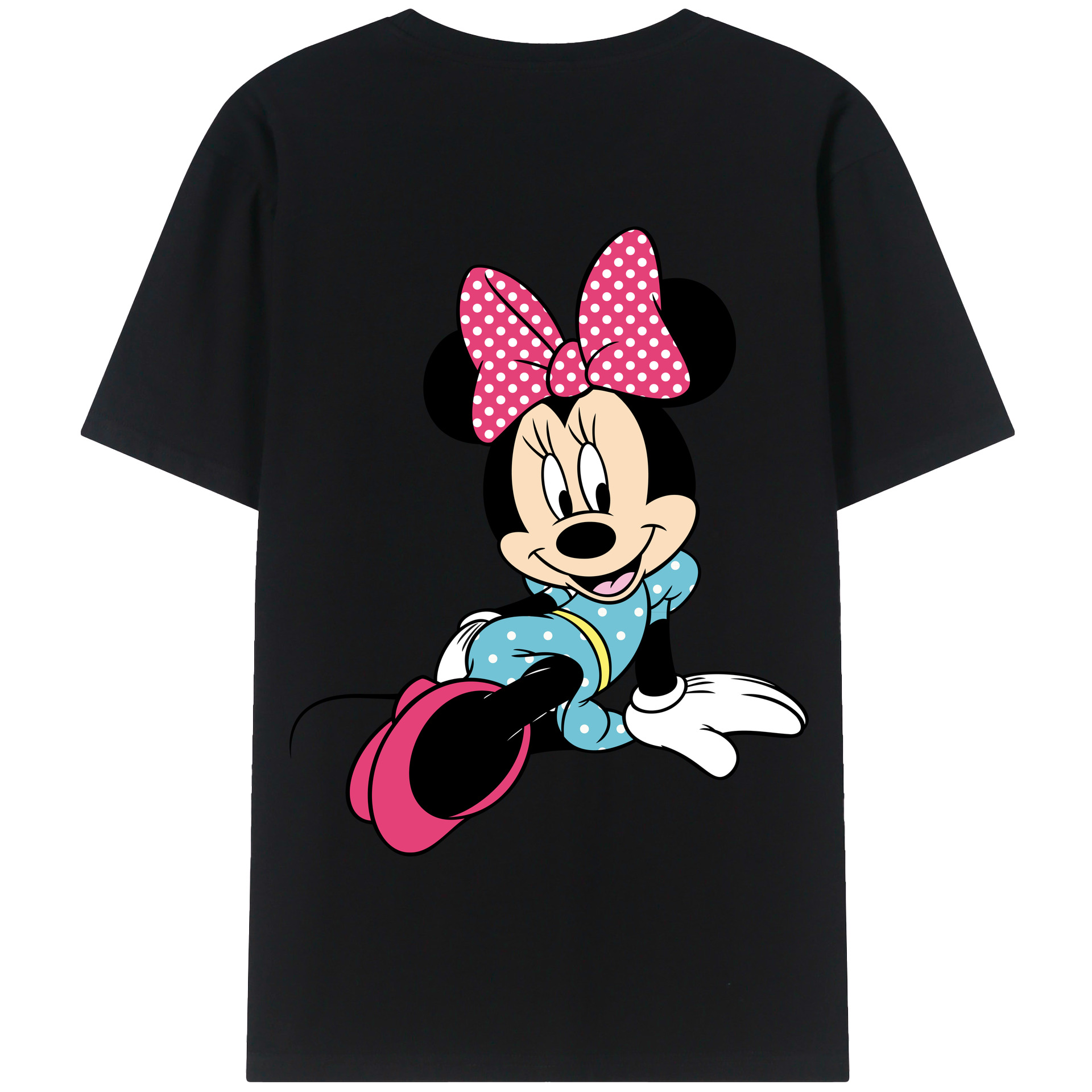 （画像用） ミッキーマウス Mickey Mouse 綿100％半袖Tシャツ（背面プリント）