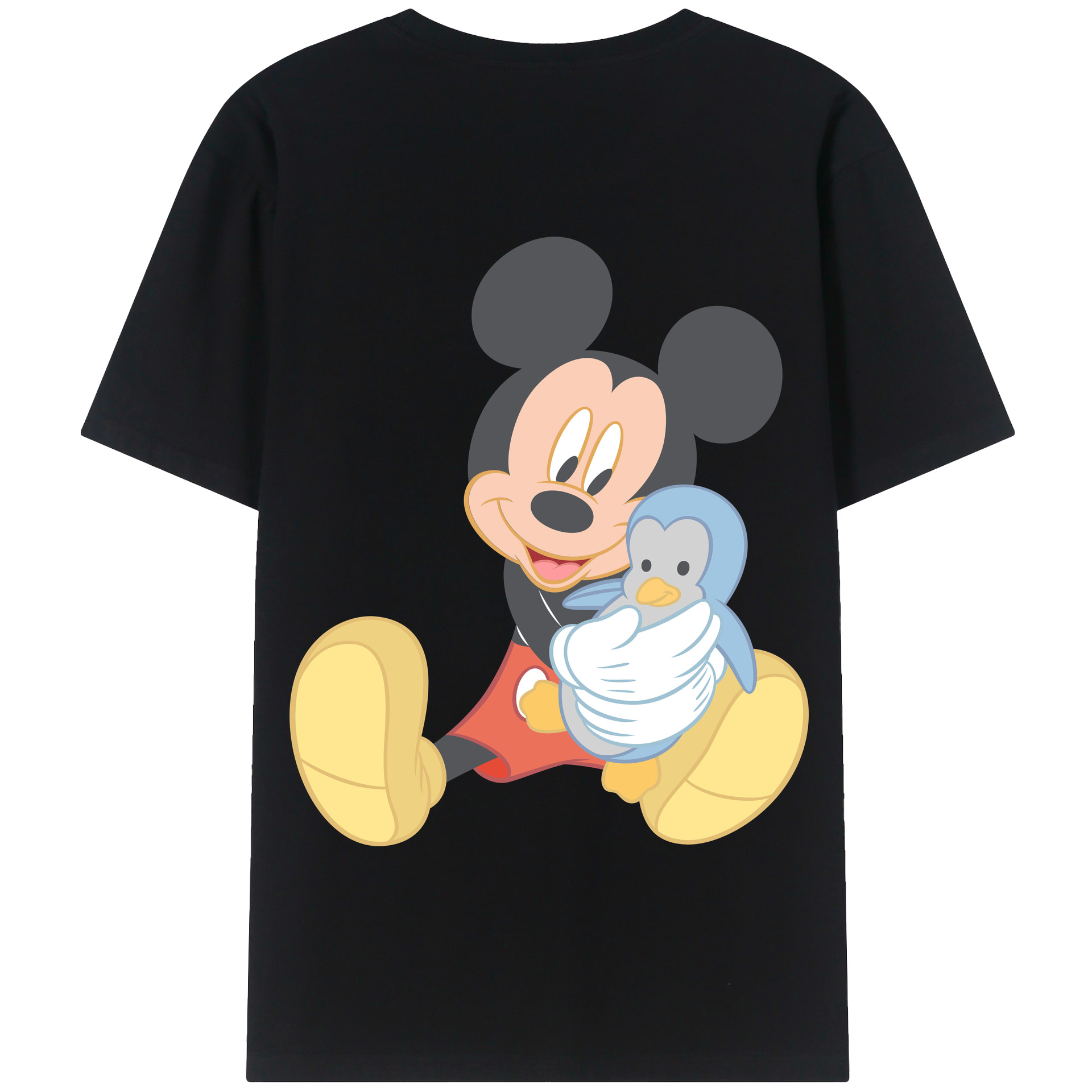 （画像用） ミッキーマウス Mickey Mouse 綿100％半袖Tシャツ（背面プリント）