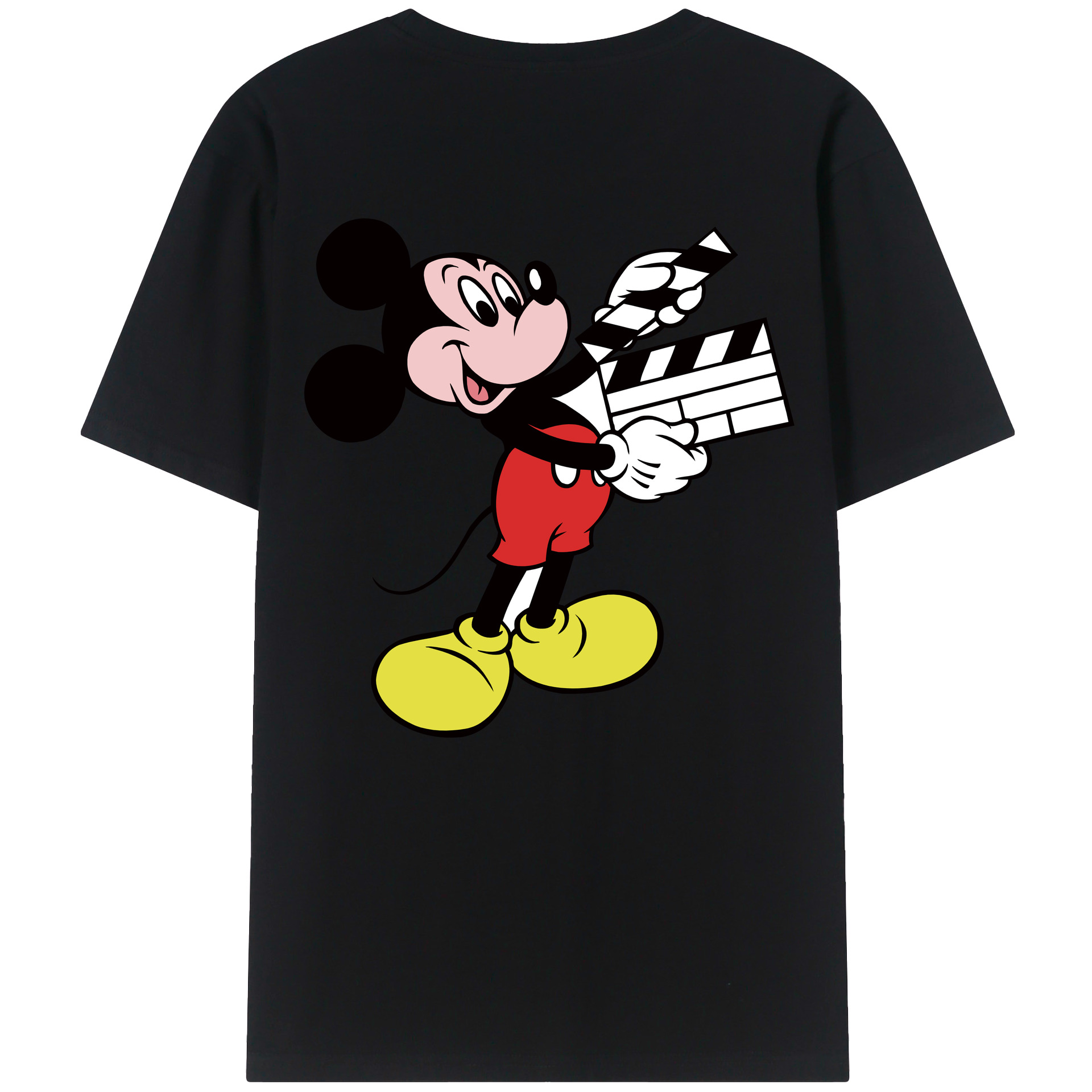 （画像用） ミッキーマウス Mickey Mouse 綿100％半袖Tシャツ（背面プリント）