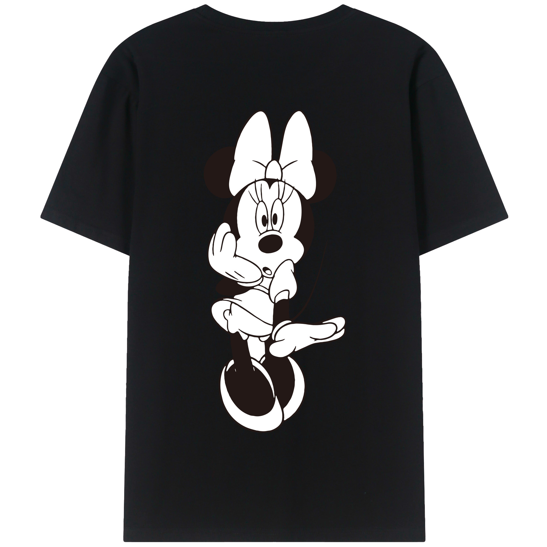 （画像用） ミッキーマウス Mickey Mouse 綿100％半袖Tシャツ（背面プリント）