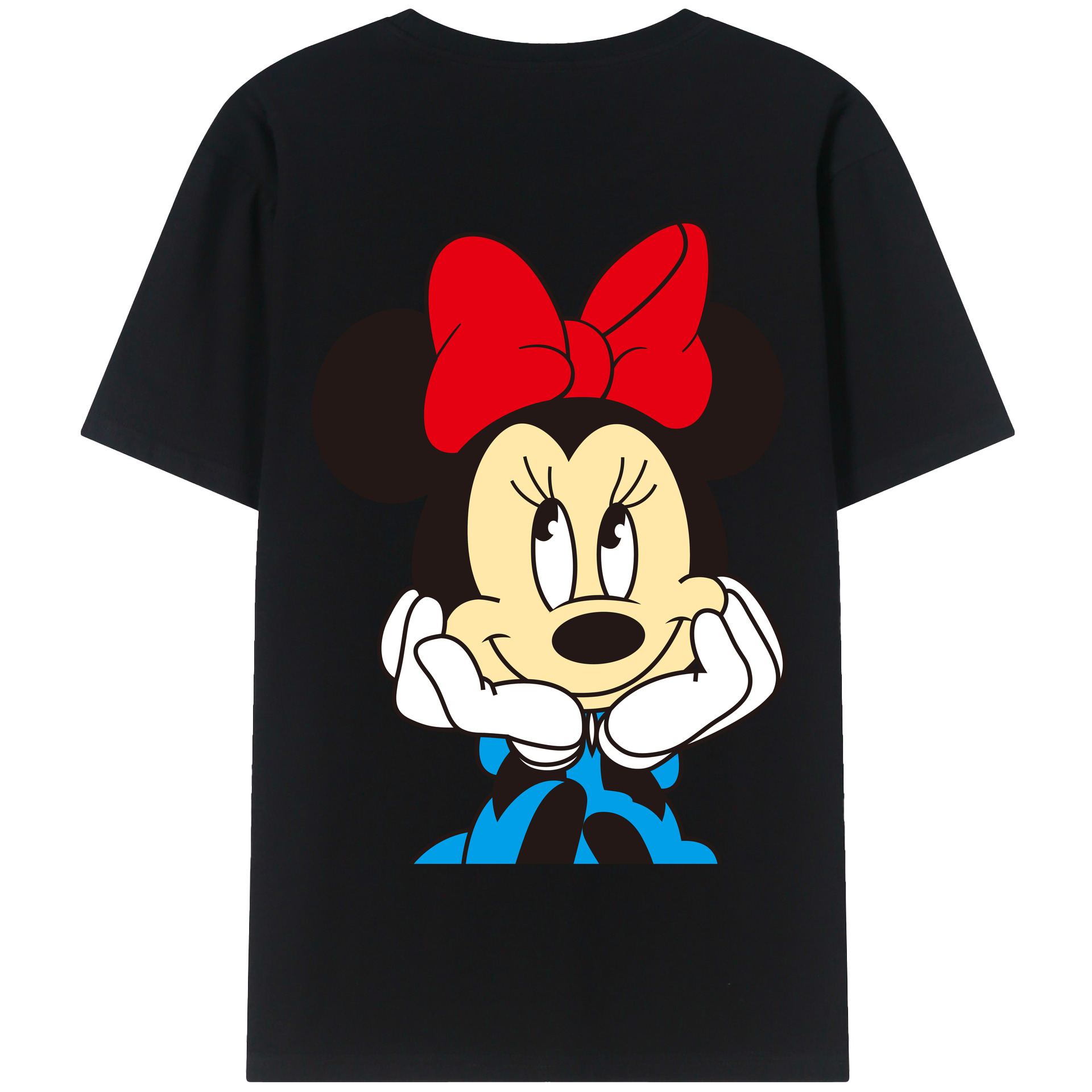 （画像用） ミッキーマウス Mickey Mouse 綿100％半袖Tシャツ（背面プリント）