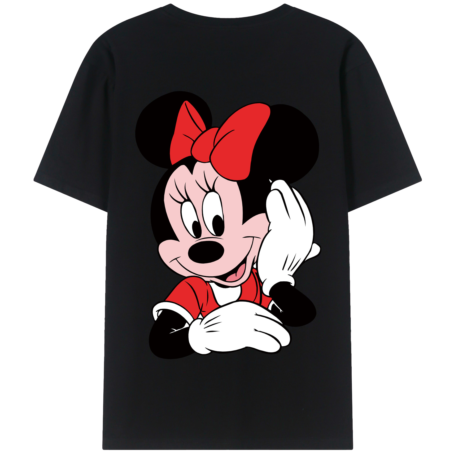 （画像用） ミッキーマウス Mickey Mouse 綿100％半袖Tシャツ（背面プリント）