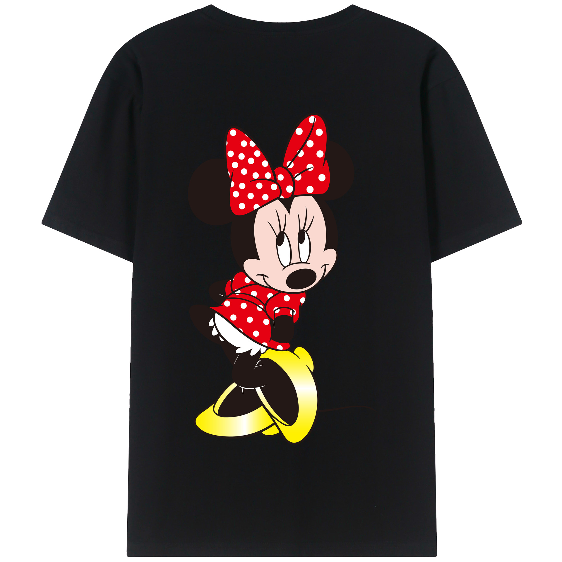（画像用） ミッキーマウス Mickey Mouse 綿100％半袖Tシャツ（背面プリント）