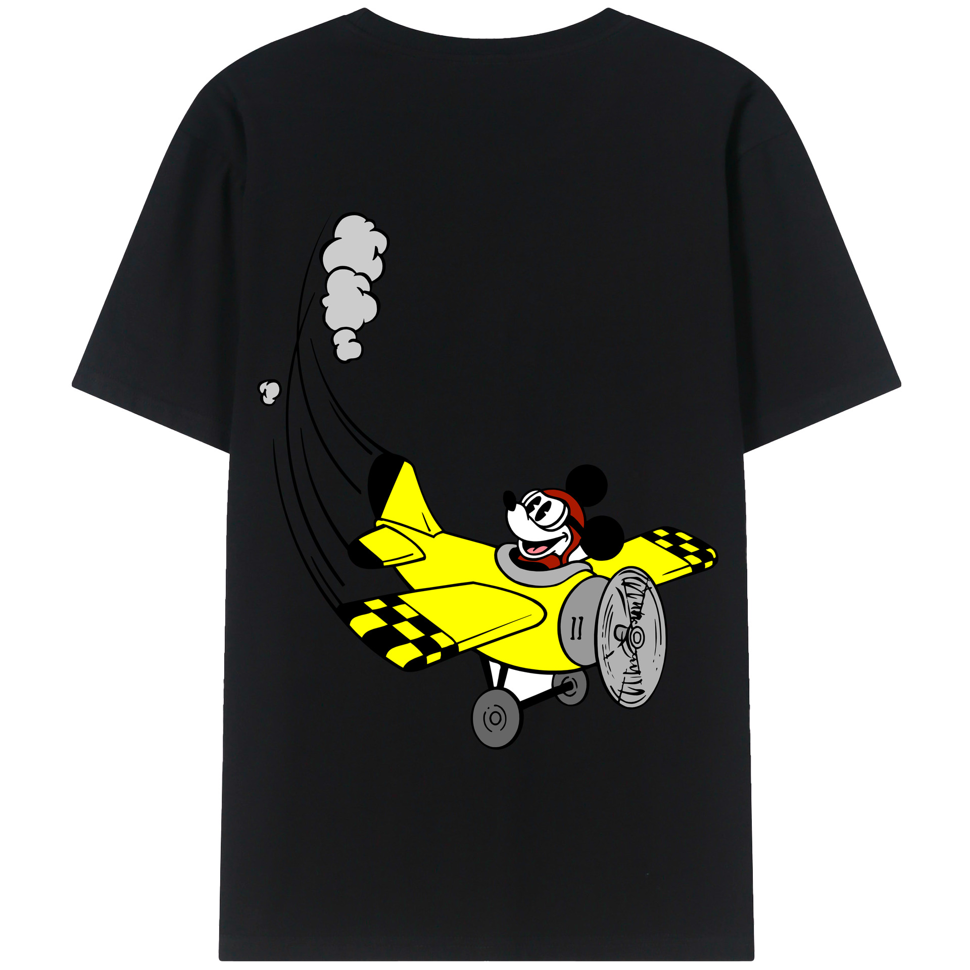（画像用） ミッキーマウス Mickey Mouse 綿100％半袖Tシャツ（背面プリント）