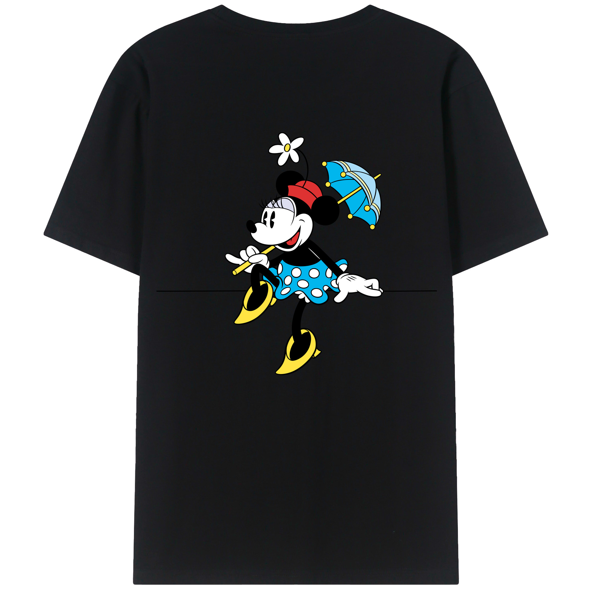 （画像用） ミッキーマウス Mickey Mouse 綿100％半袖Tシャツ（背面プリント）