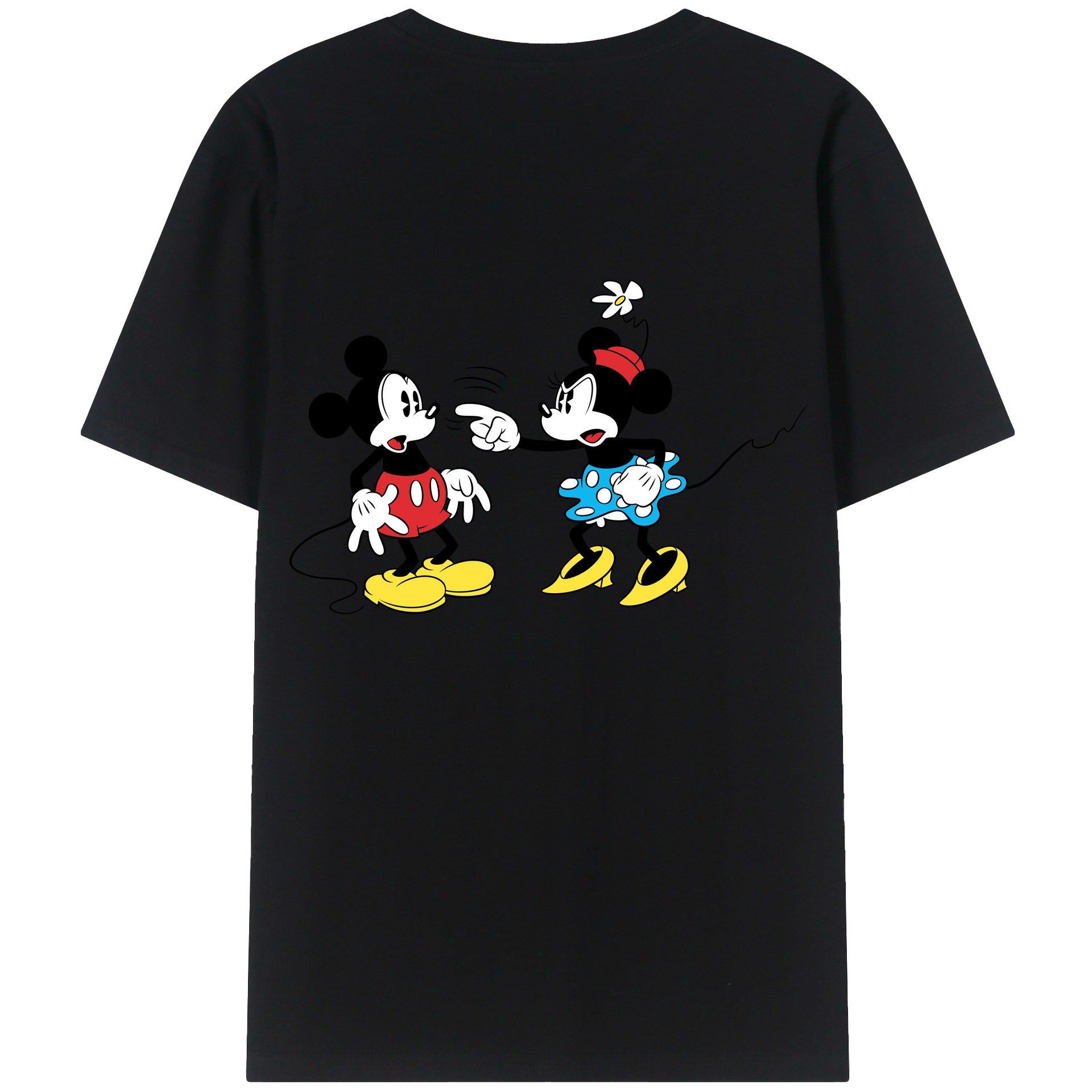 （画像用） ミッキーマウス Mickey Mouse 綿100％半袖Tシャツ（背面プリント）