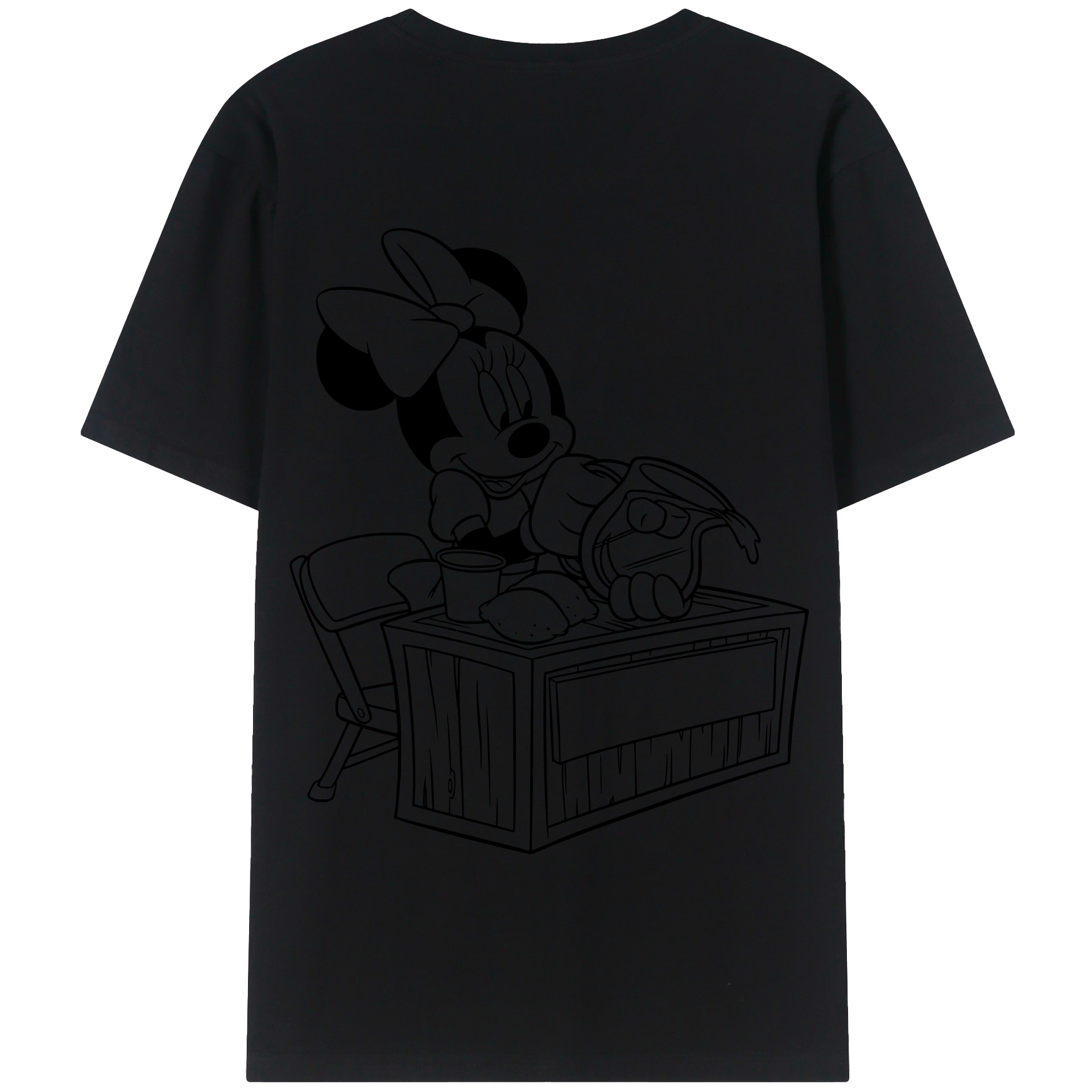 （画像用） ミッキーマウス Mickey Mouse 綿100％半袖Tシャツ（背面プリント）