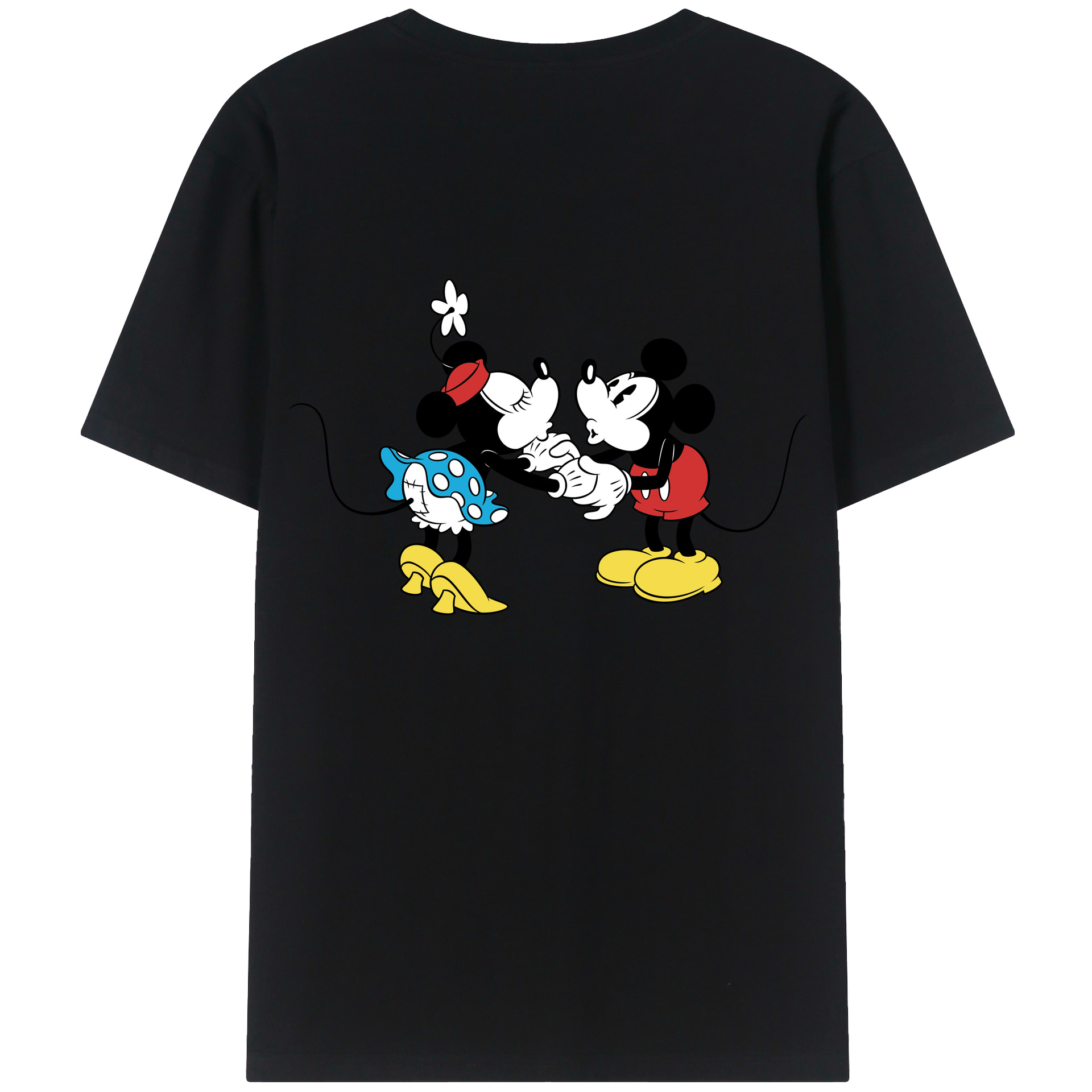 （画像用） ミッキーマウス Mickey Mouse 綿100％半袖Tシャツ（背面プリント）