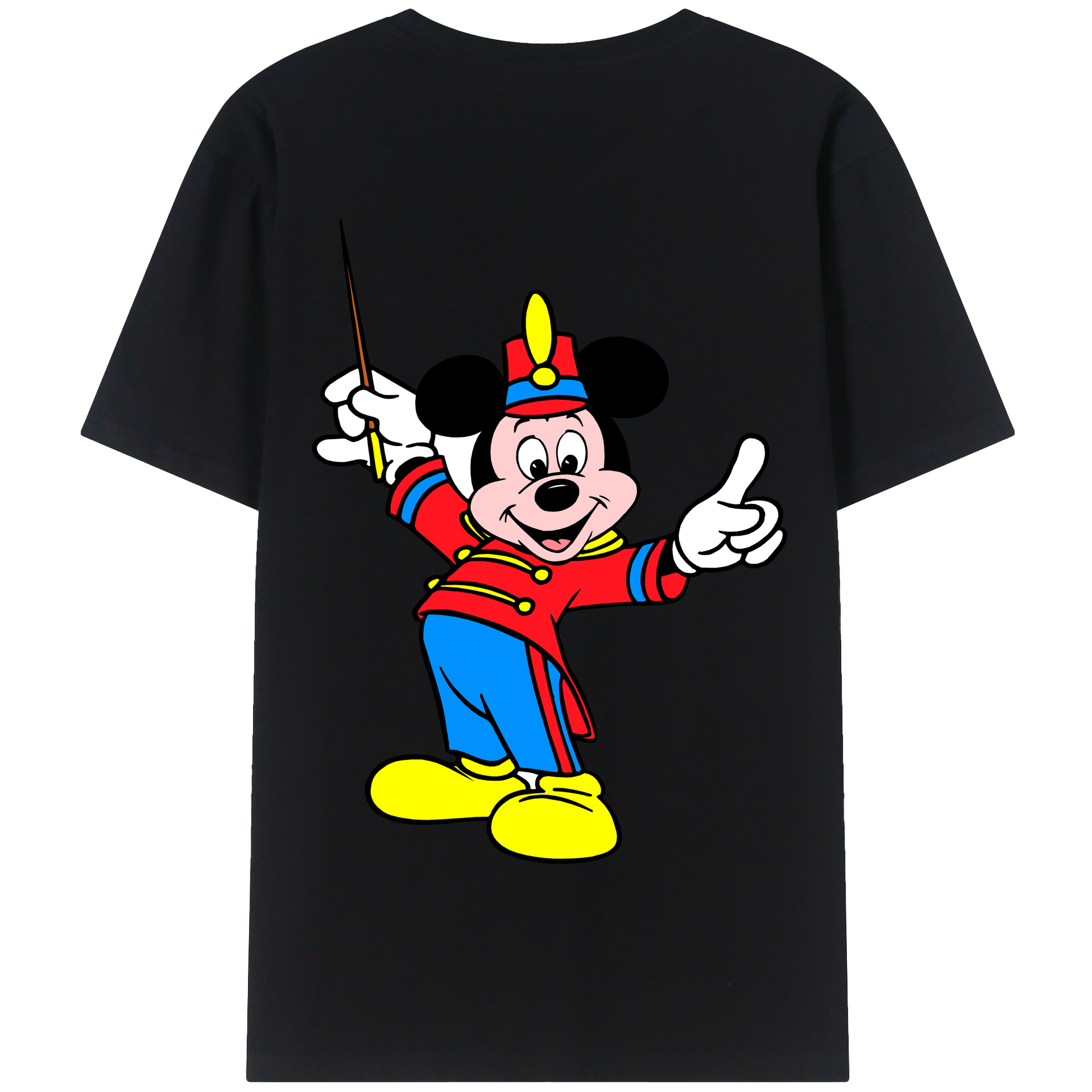 （画像用） ミッキーマウス Mickey Mouse 綿100％半袖Tシャツ（背面プリント）