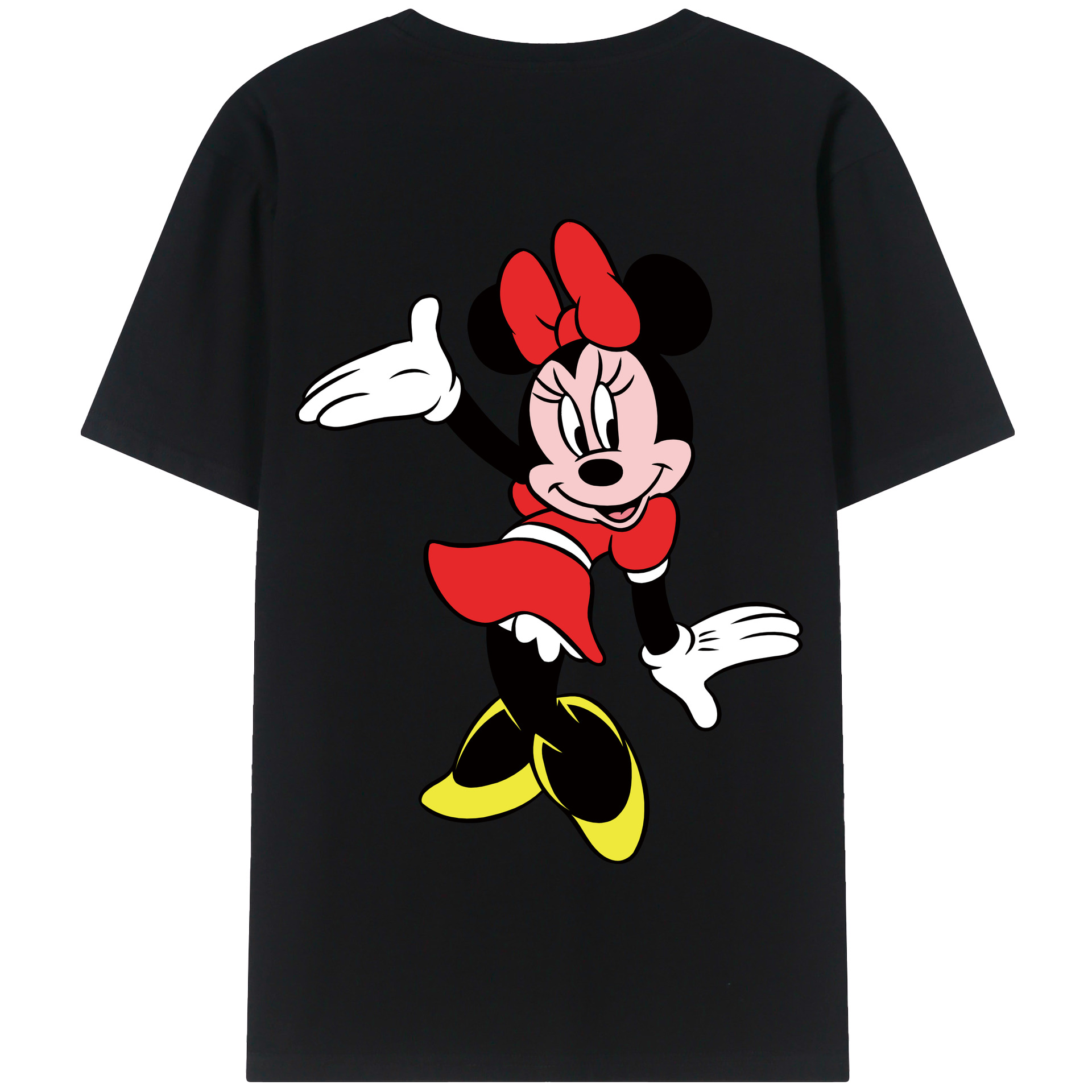 （画像用） ミッキーマウス Mickey Mouse 綿100％半袖Tシャツ（背面プリント）