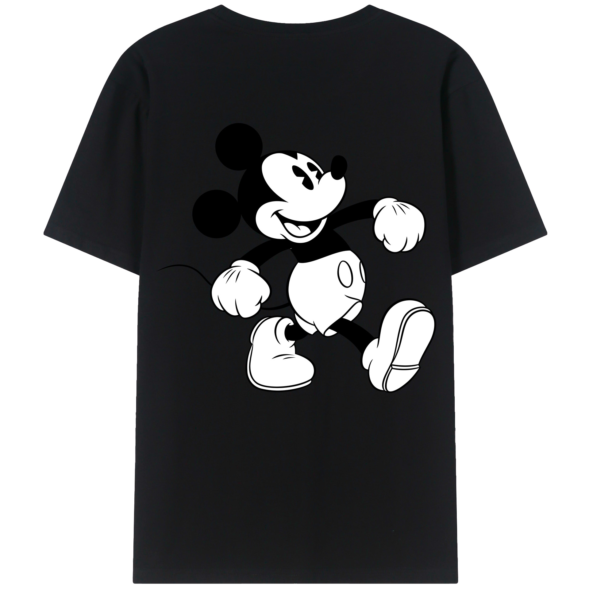 （画像用） ミッキーマウス Mickey Mouse 綿100％半袖Tシャツ（背面プリント）
