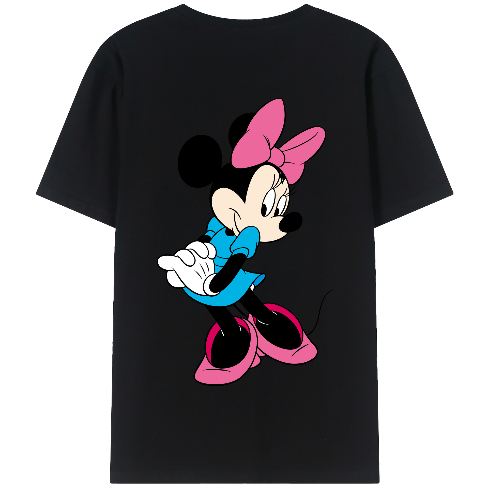 （画像用） ミッキーマウス Mickey Mouse 綿100％半袖Tシャツ（背面プリント）
