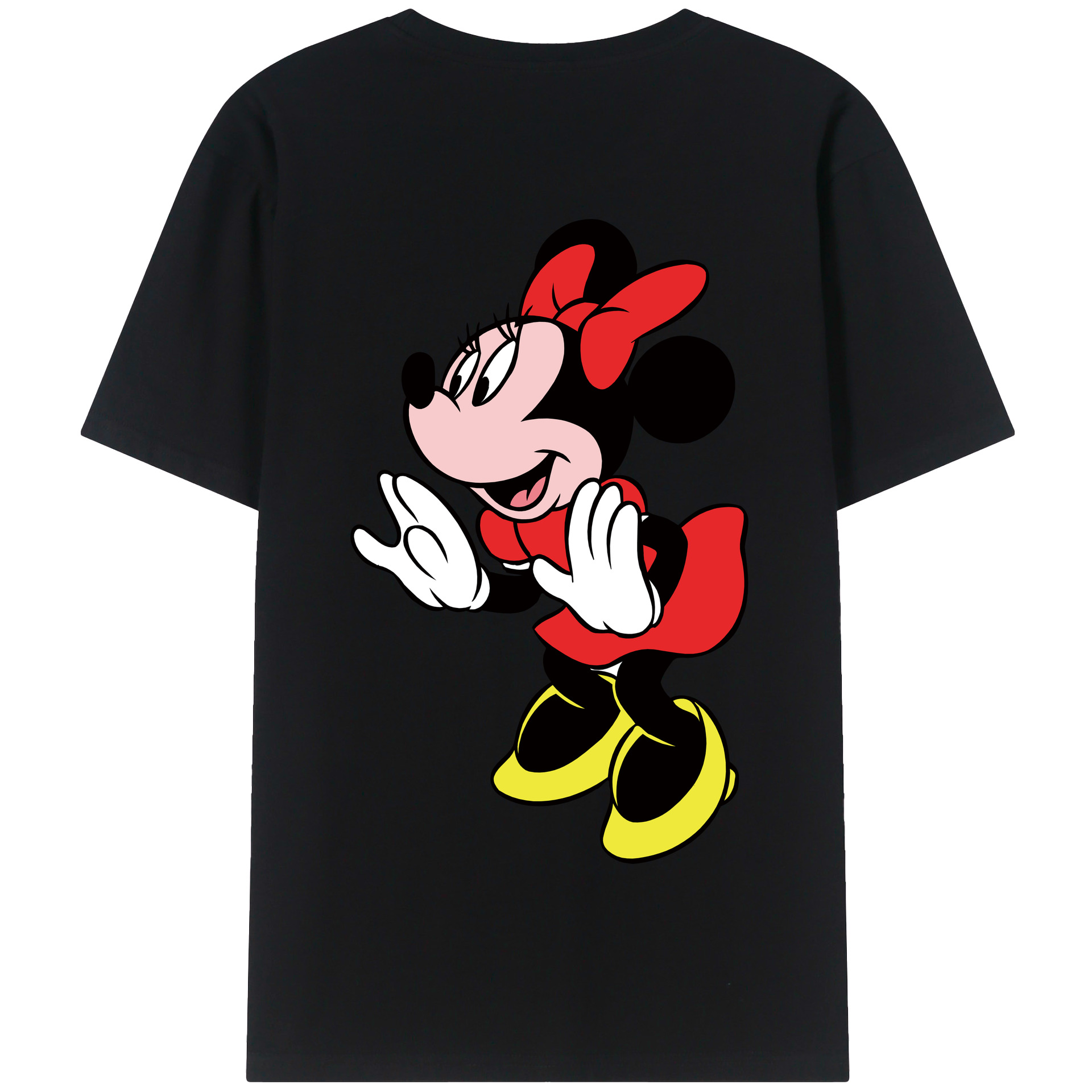 （画像用） ミッキーマウス Mickey Mouse 綿100％半袖Tシャツ（背面プリント）
