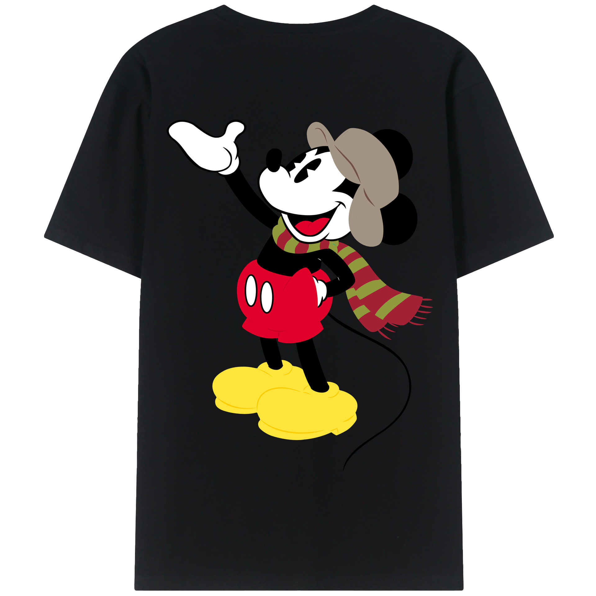 （画像用） ミッキーマウス Mickey Mouse 綿100％半袖Tシャツ（背面プリント）