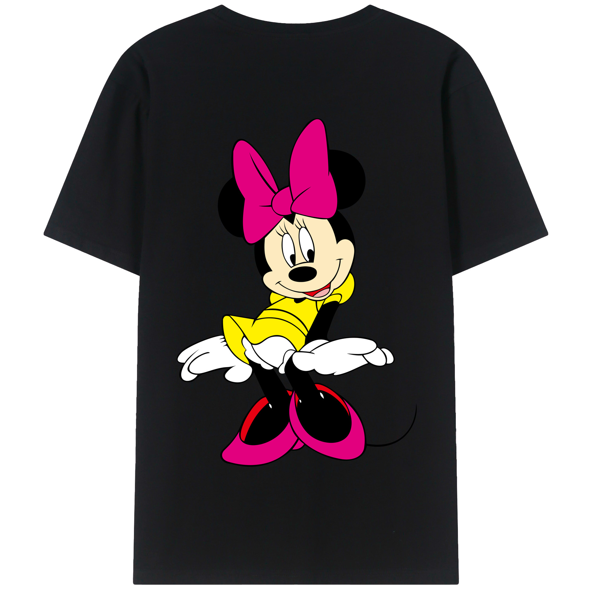 （画像用） ミッキーマウス Mickey Mouse 綿100％半袖Tシャツ（背面プリント）