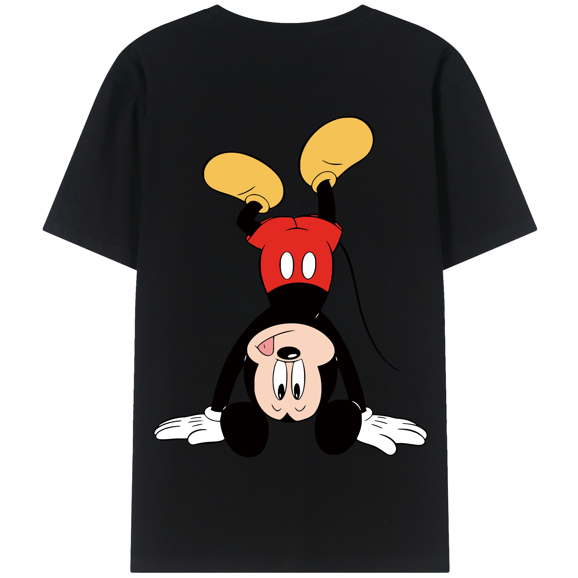 （画像用） ミッキーマウス Mickey Mouse 綿100％半袖Tシャツ（背面プリント）