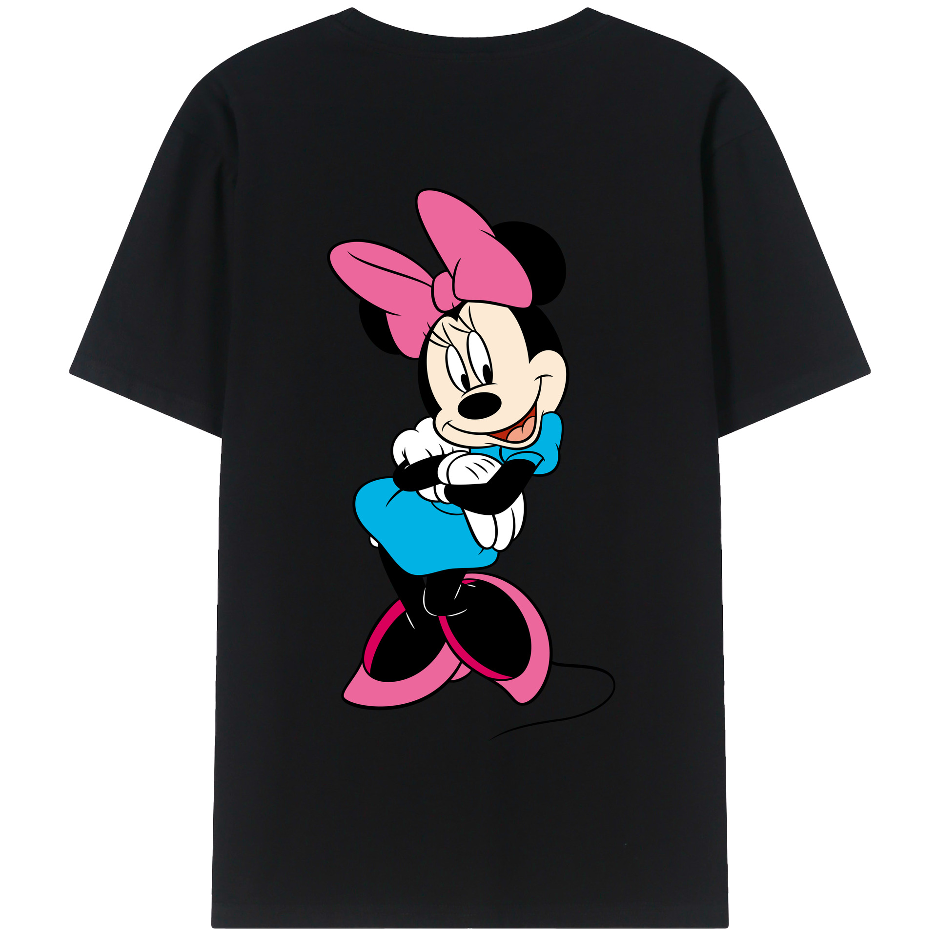 （画像用） ミッキーマウス Mickey Mouse 綿100％半袖Tシャツ（背面プリント）