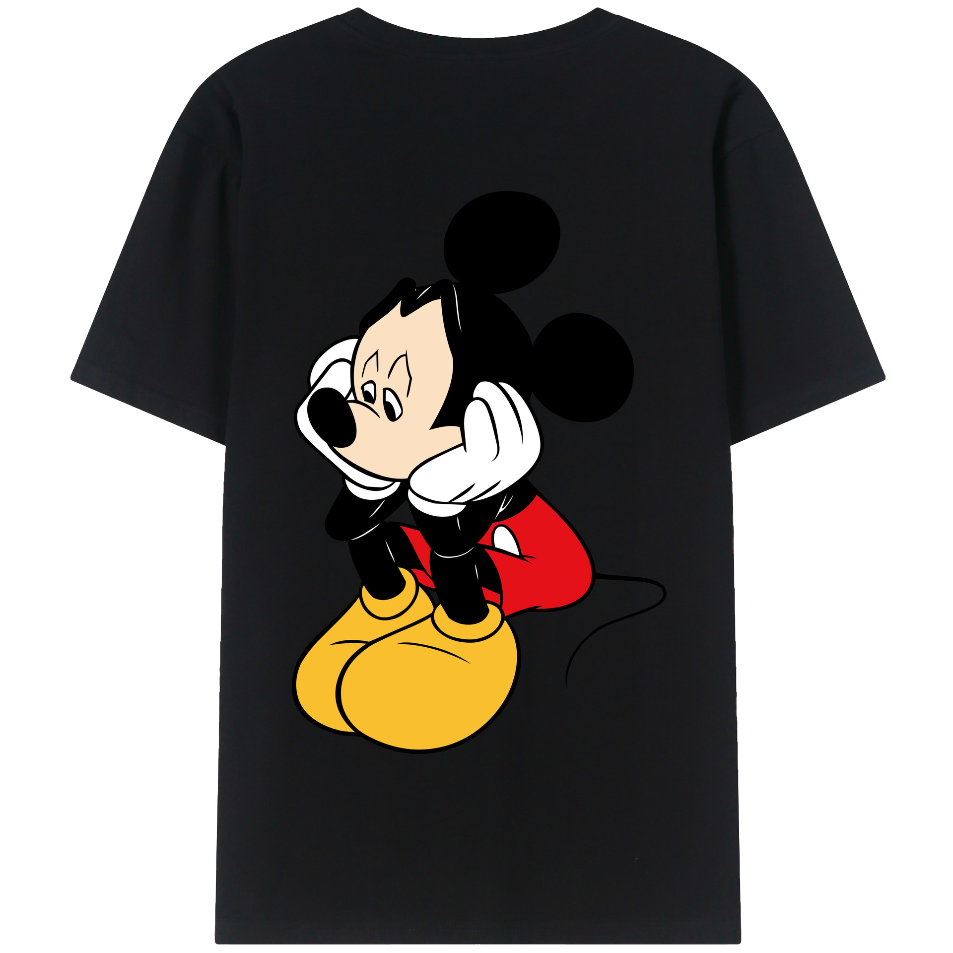 （画像用） ミッキーマウス Mickey Mouse 綿100％半袖Tシャツ（背面プリント）