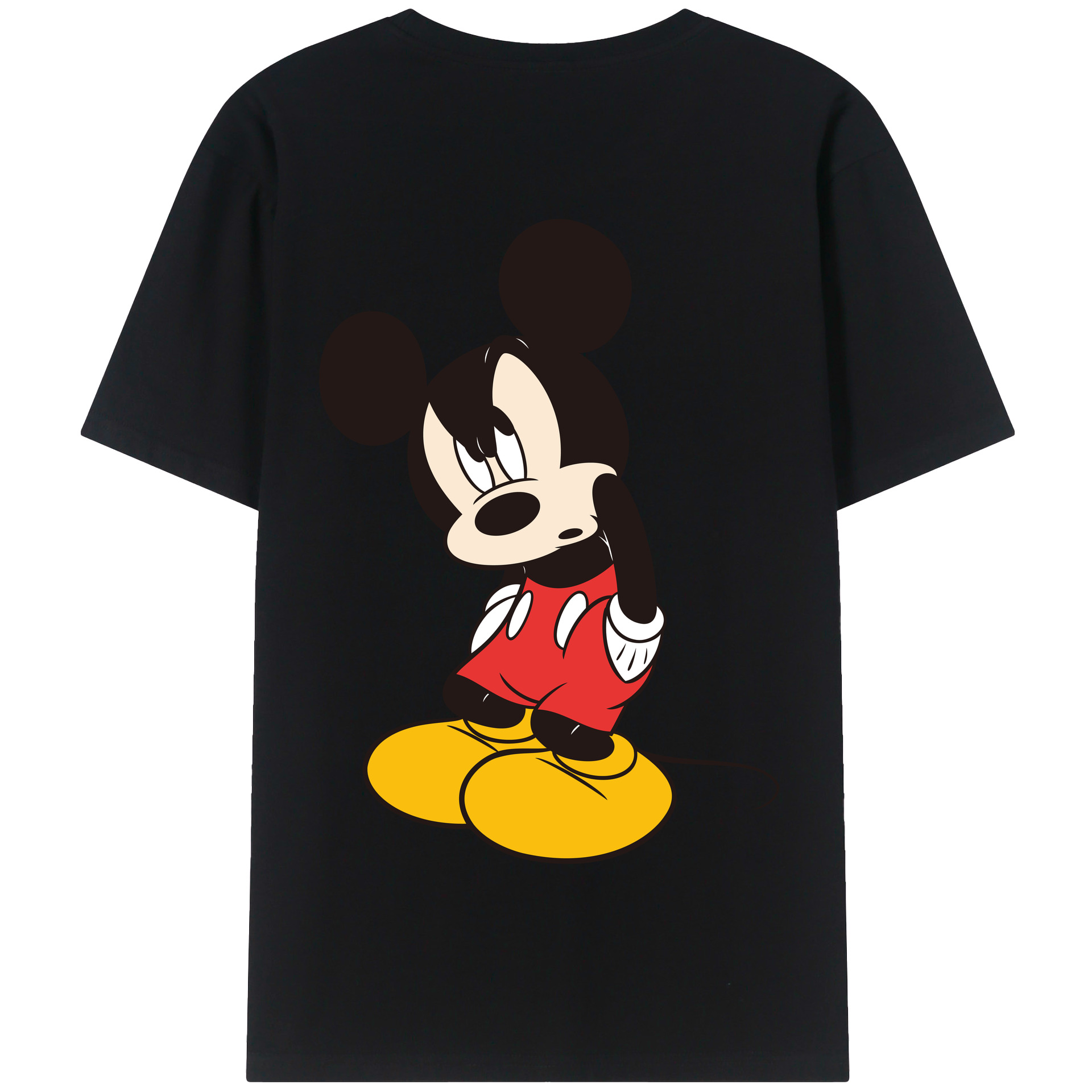 （画像用） ミッキーマウス Mickey Mouse 綿100％半袖Tシャツ（背面プリント）
